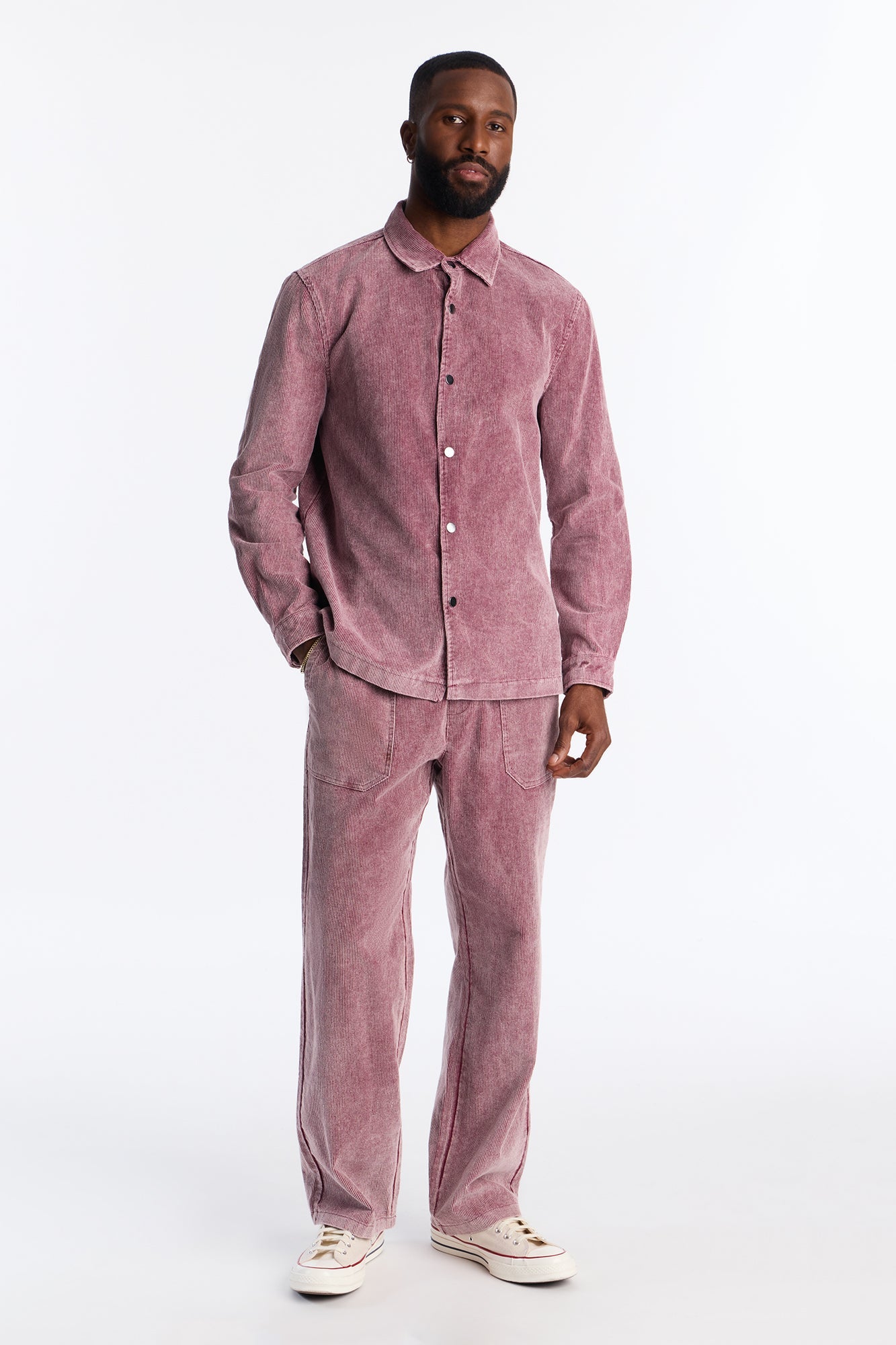Straight Chi Town Corduroy Pant - Burgundy