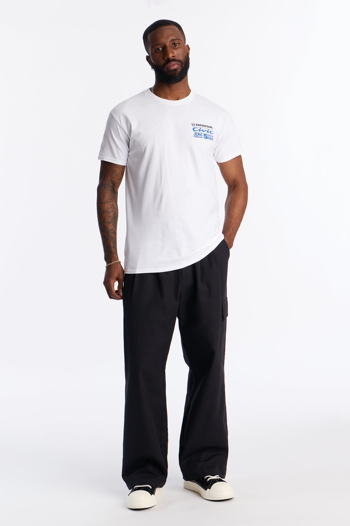 Honda Civic Hatchback JDM Short Sleeve Tee - White