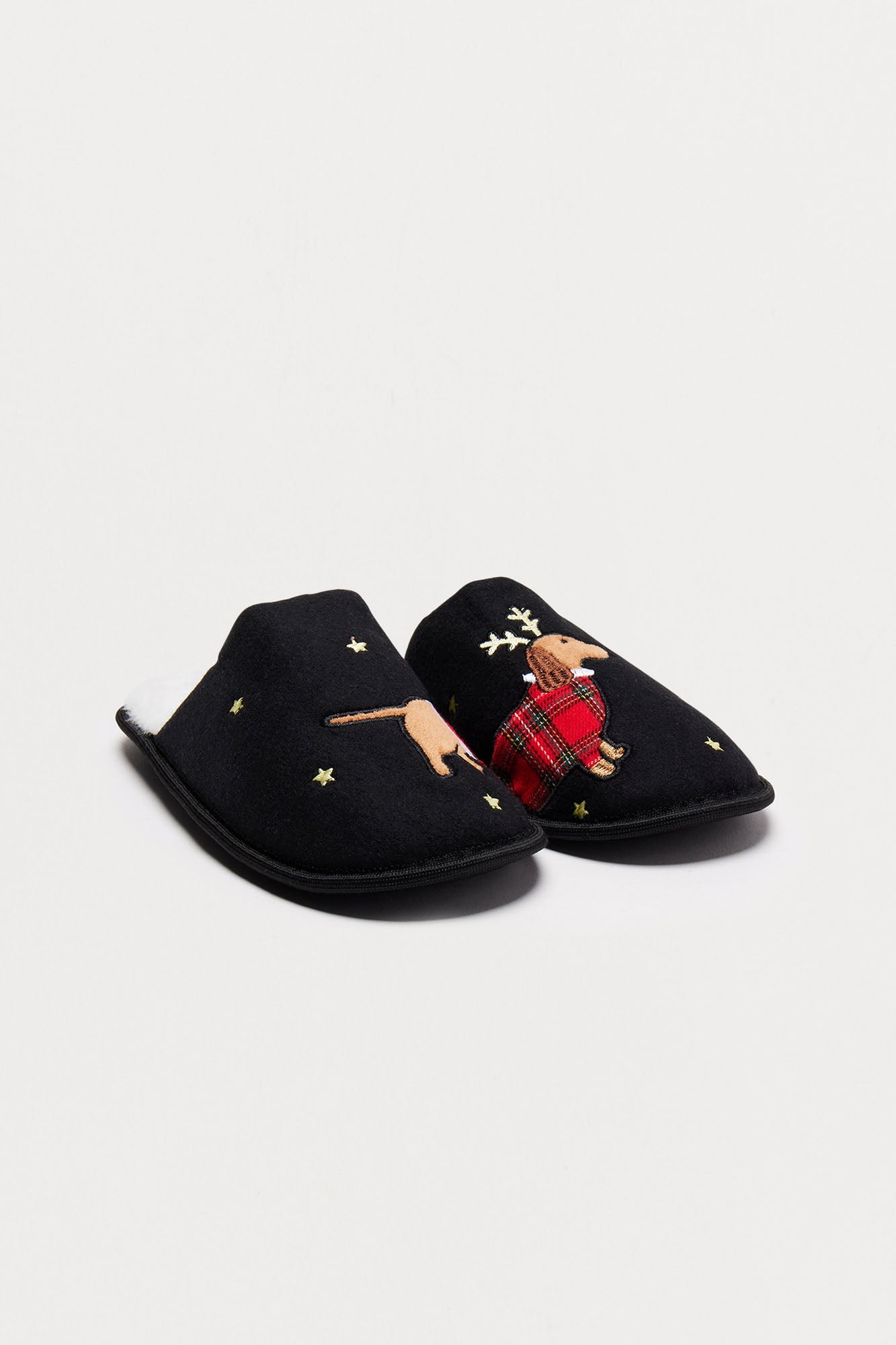 Puppy Love Slippers - Black