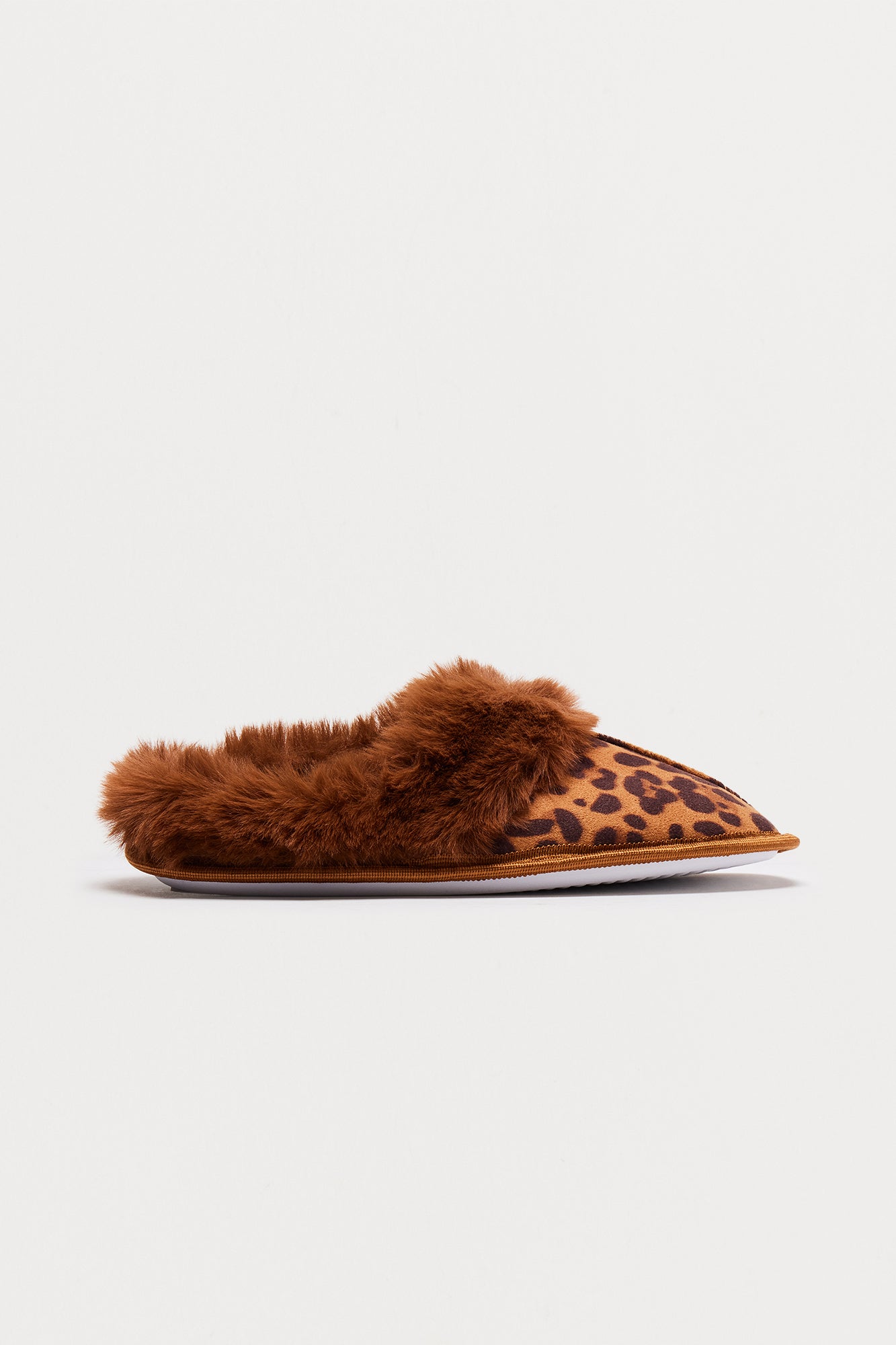 Cuddle Weather Fur Trim Slippers - Leopard