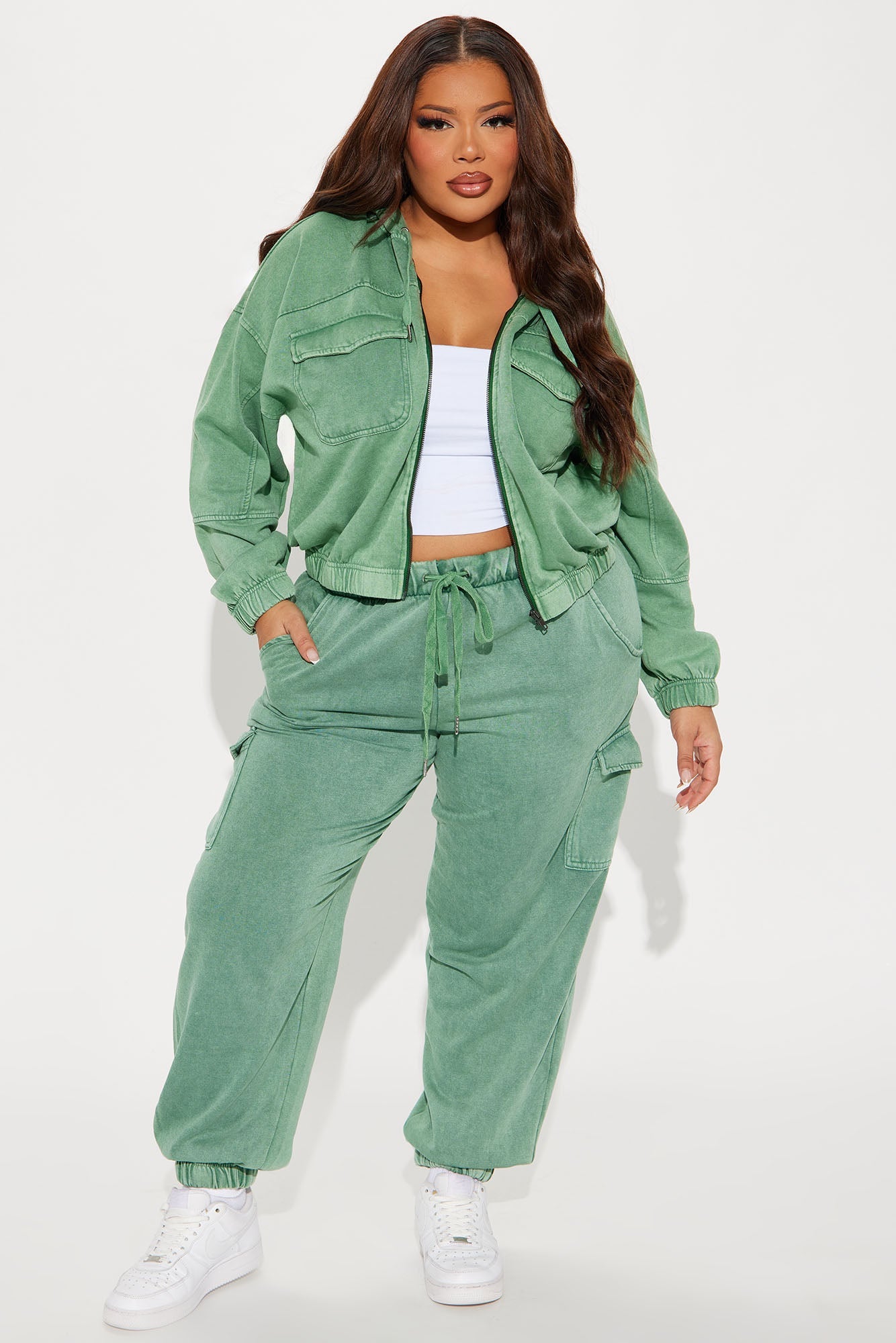 Fiona Fleece Jogger - Green
