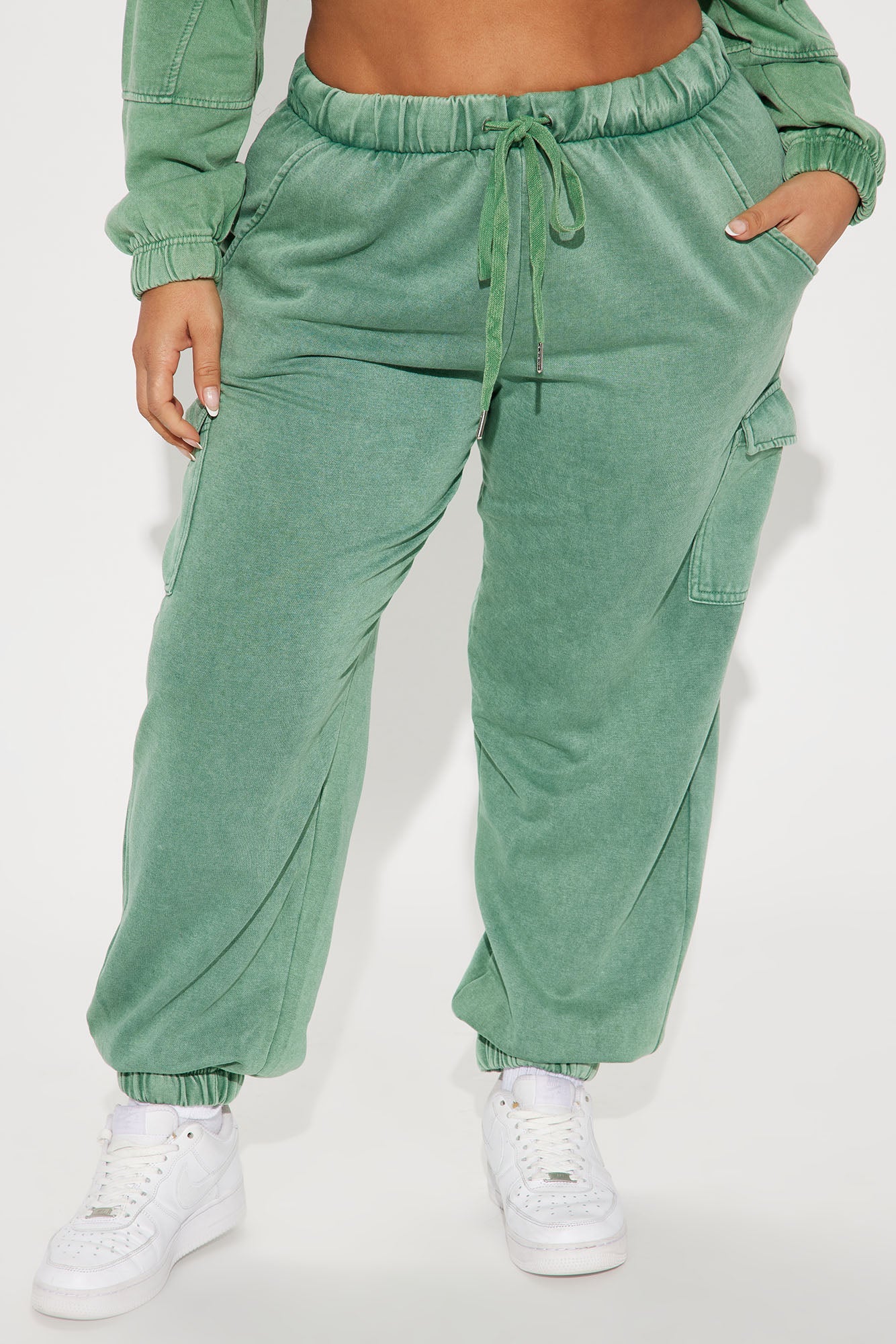Fiona Fleece Jogger - Green