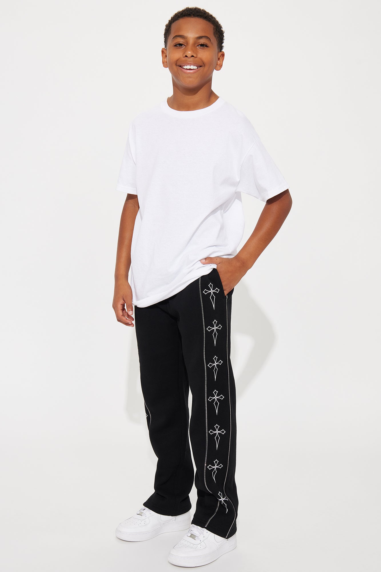 Mini Tyson Cross Sweatpants - Black