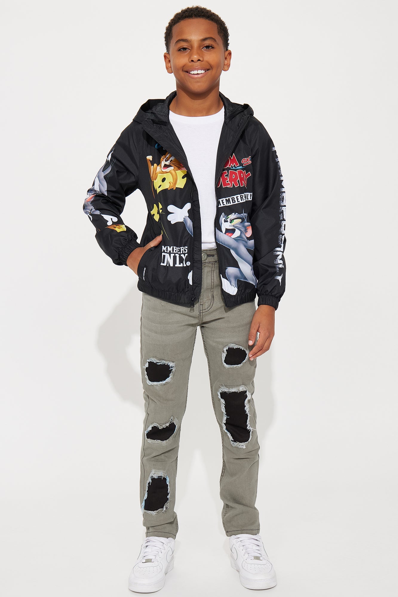 Mini Tom And Jerry Windbreaker II - Black