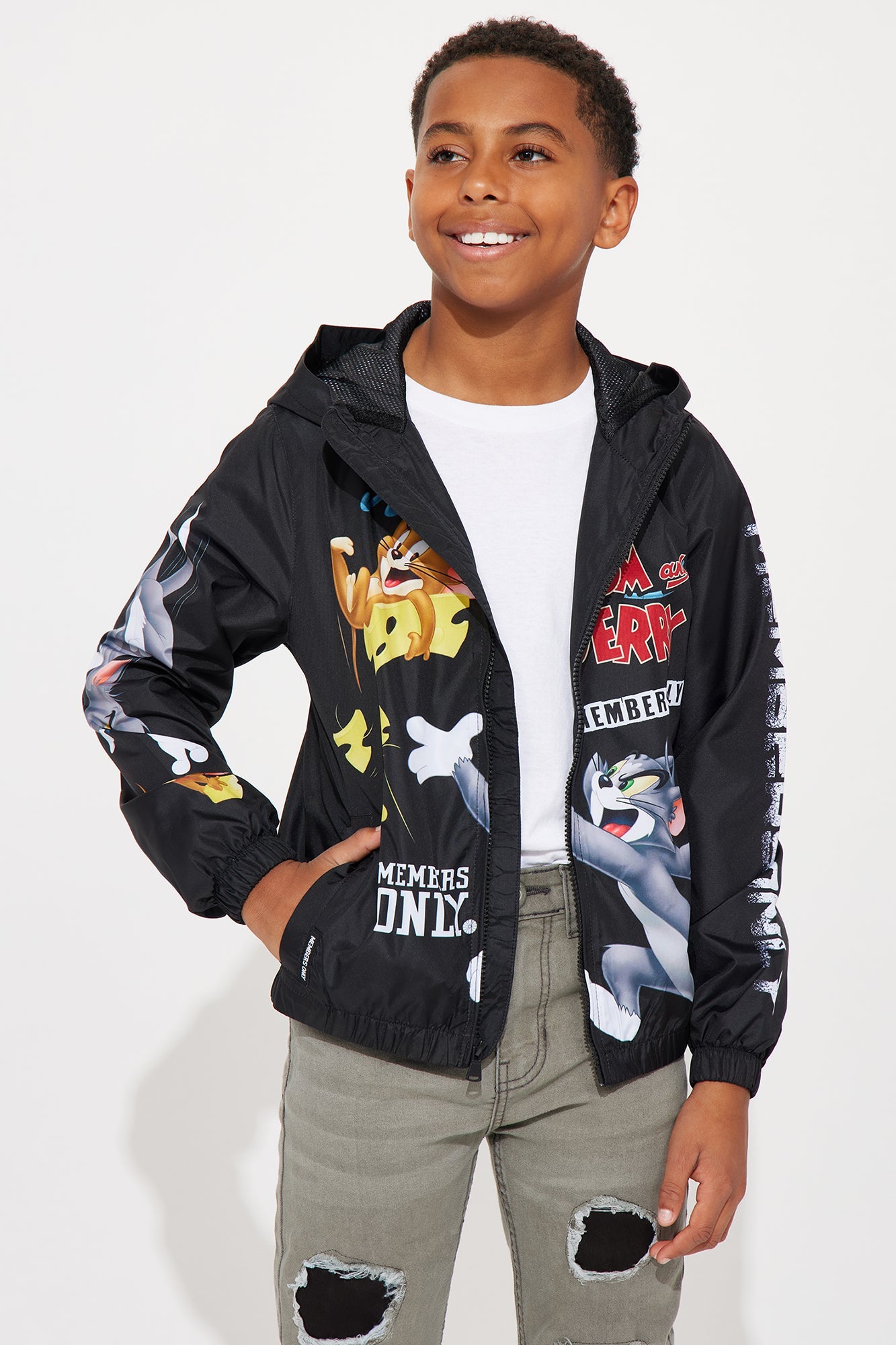 Mini Tom And Jerry Windbreaker II - Black