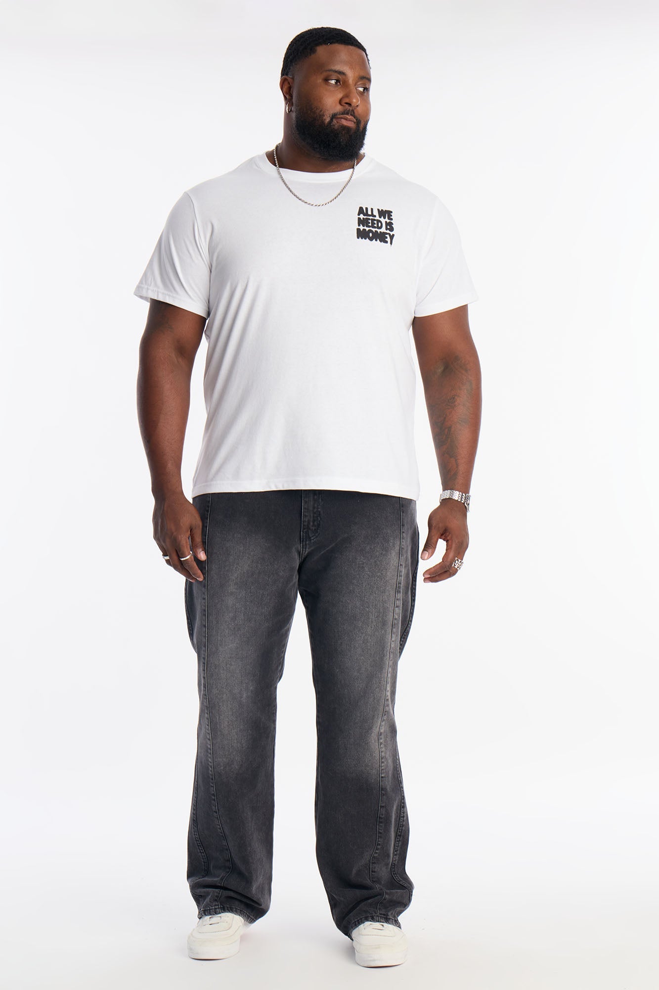 All We Need Is Money Short Sleeve Tee - White