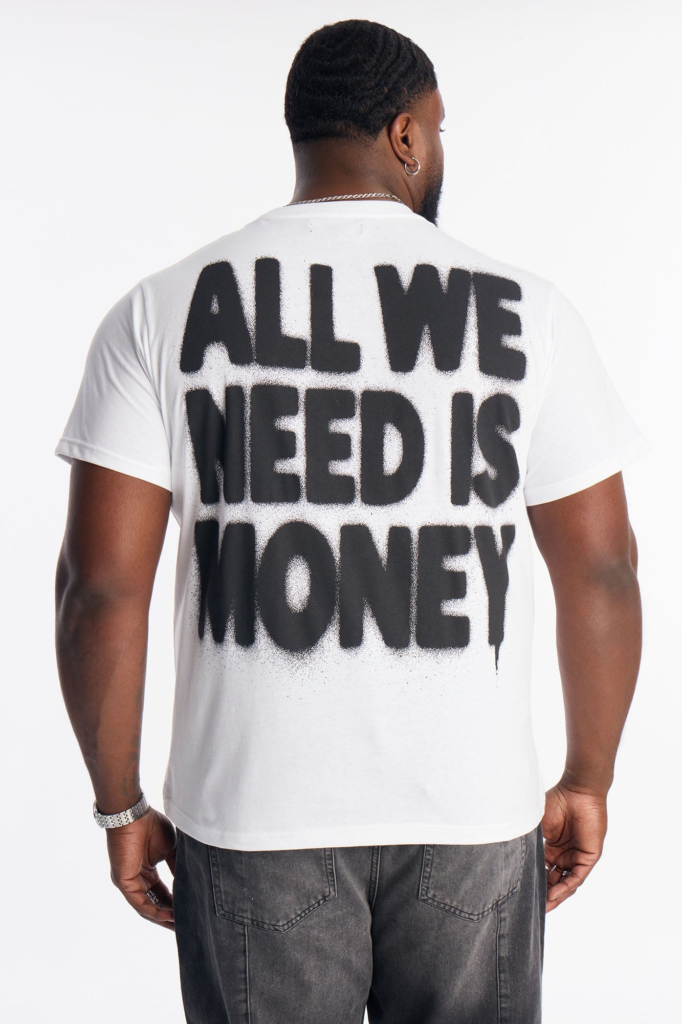 All We Need Is Money Short Sleeve Tee - White
