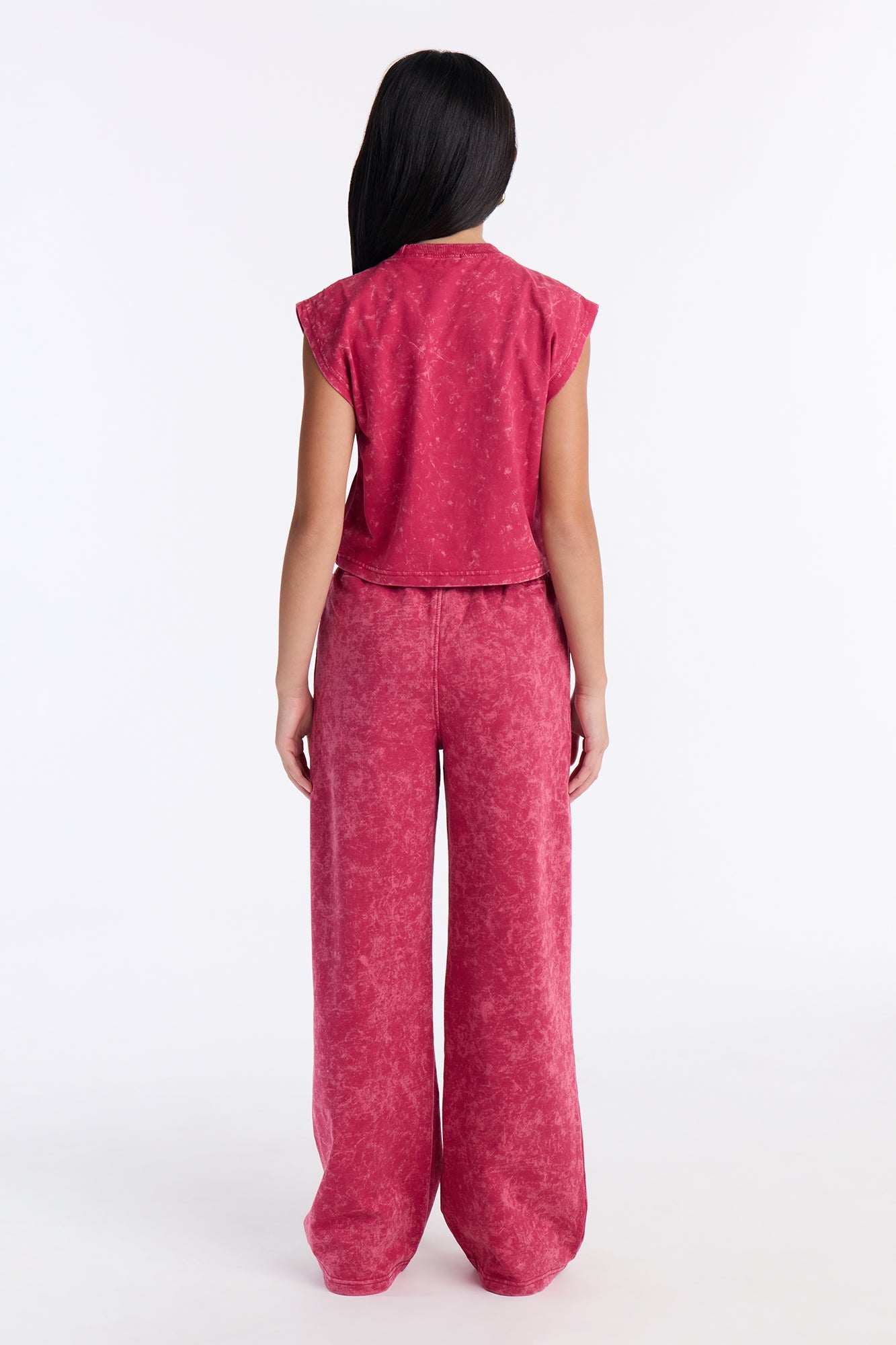 Mini Adelle Pant Set - Magenta