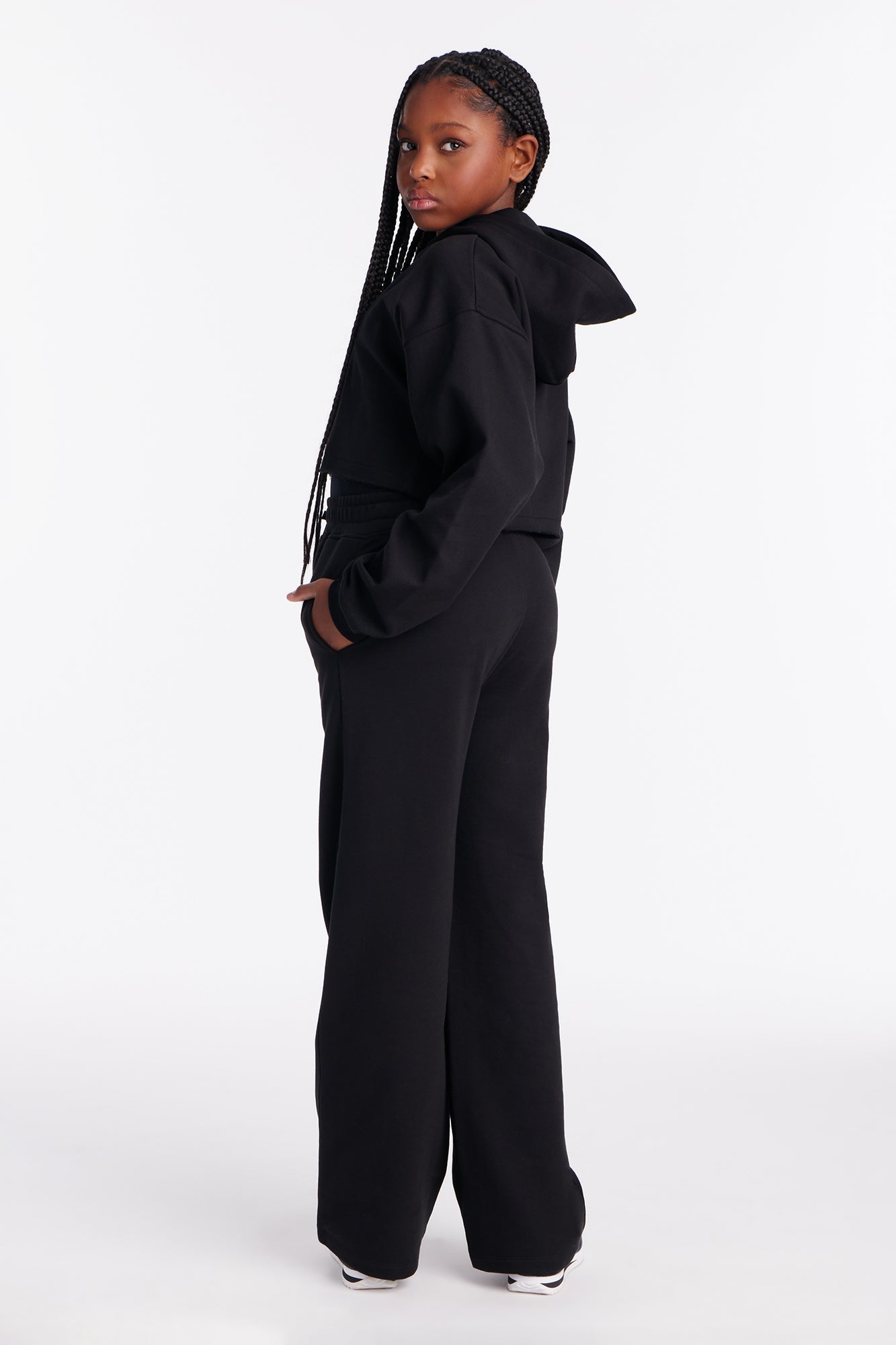 Mini Coquette Season Fleece Hoodie - Black