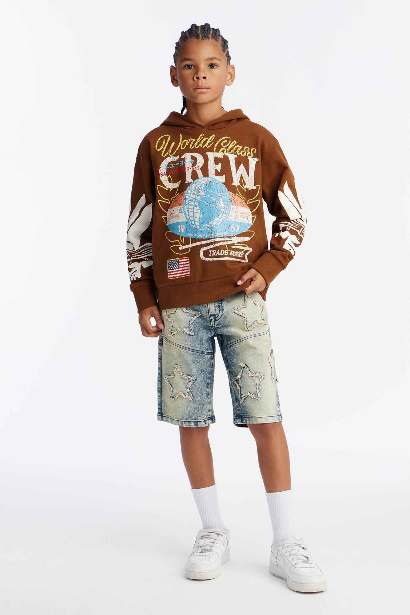 Mini World Class Crew 1967 Hoodie - Brown