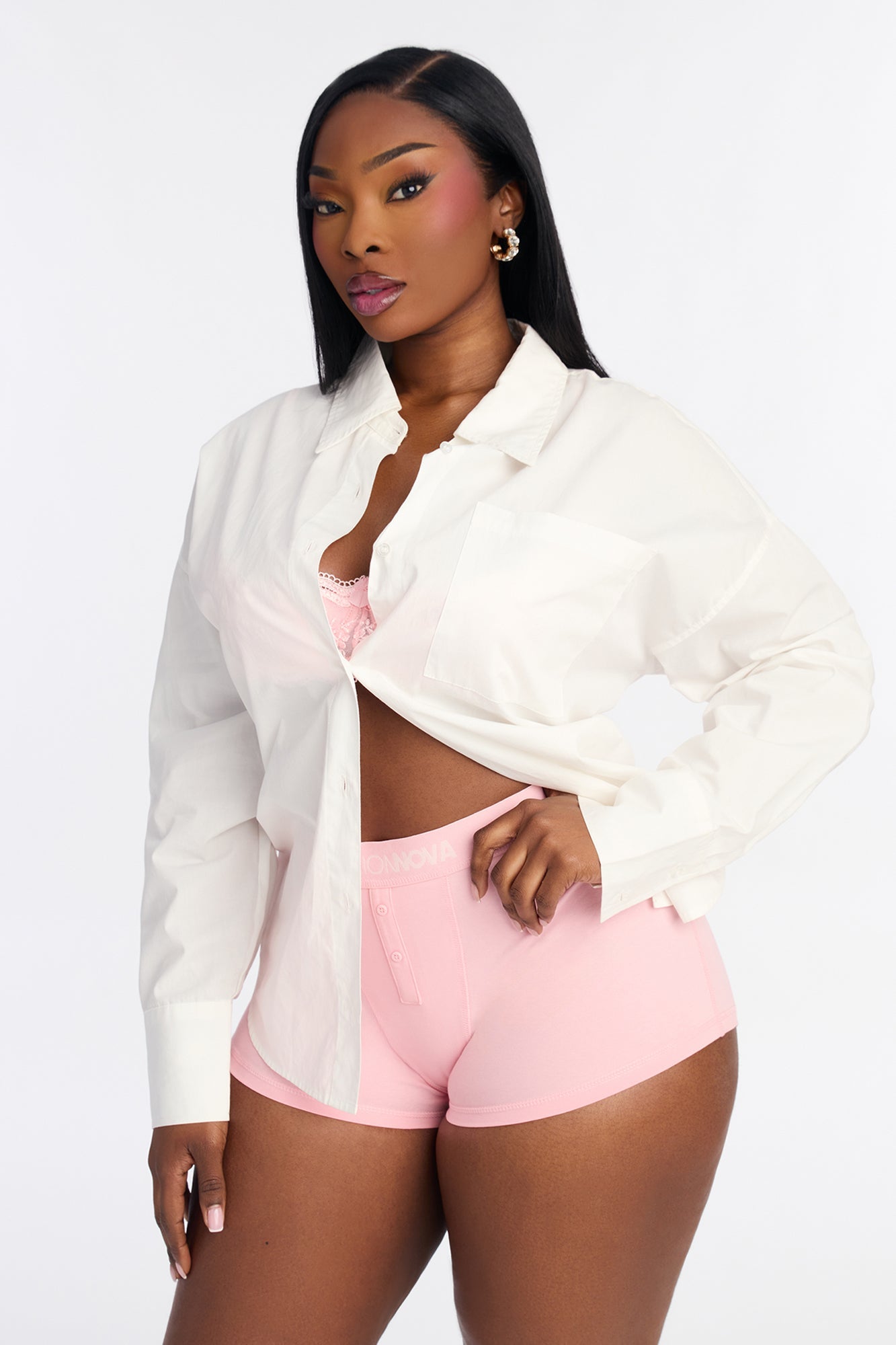 FN Mood Cotton Boyshort - Pink