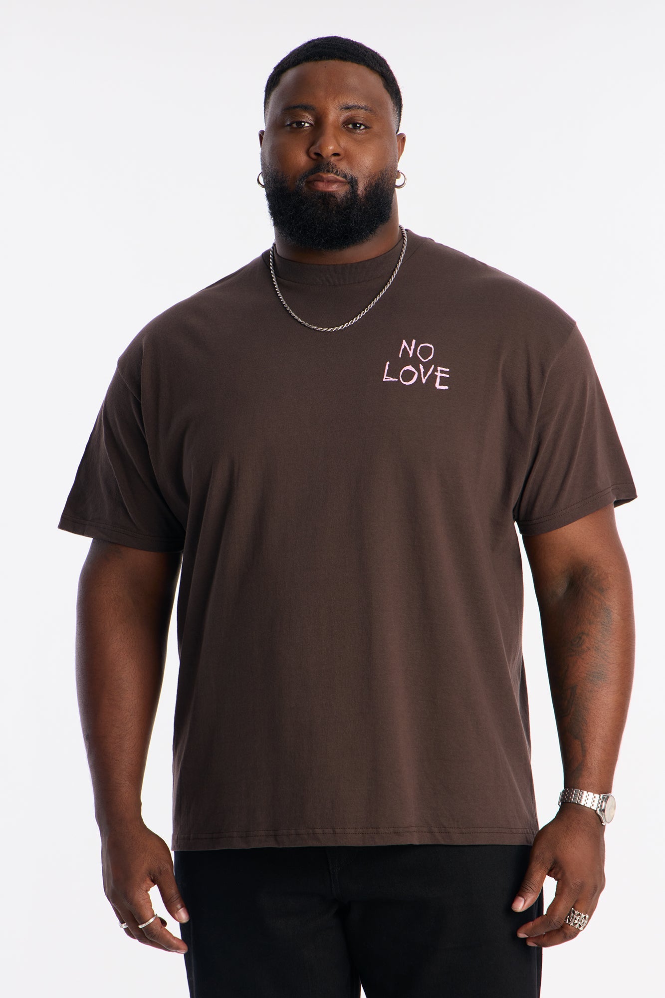 No Love And Thorns Remain Short Sleeve Tee - Chocolate