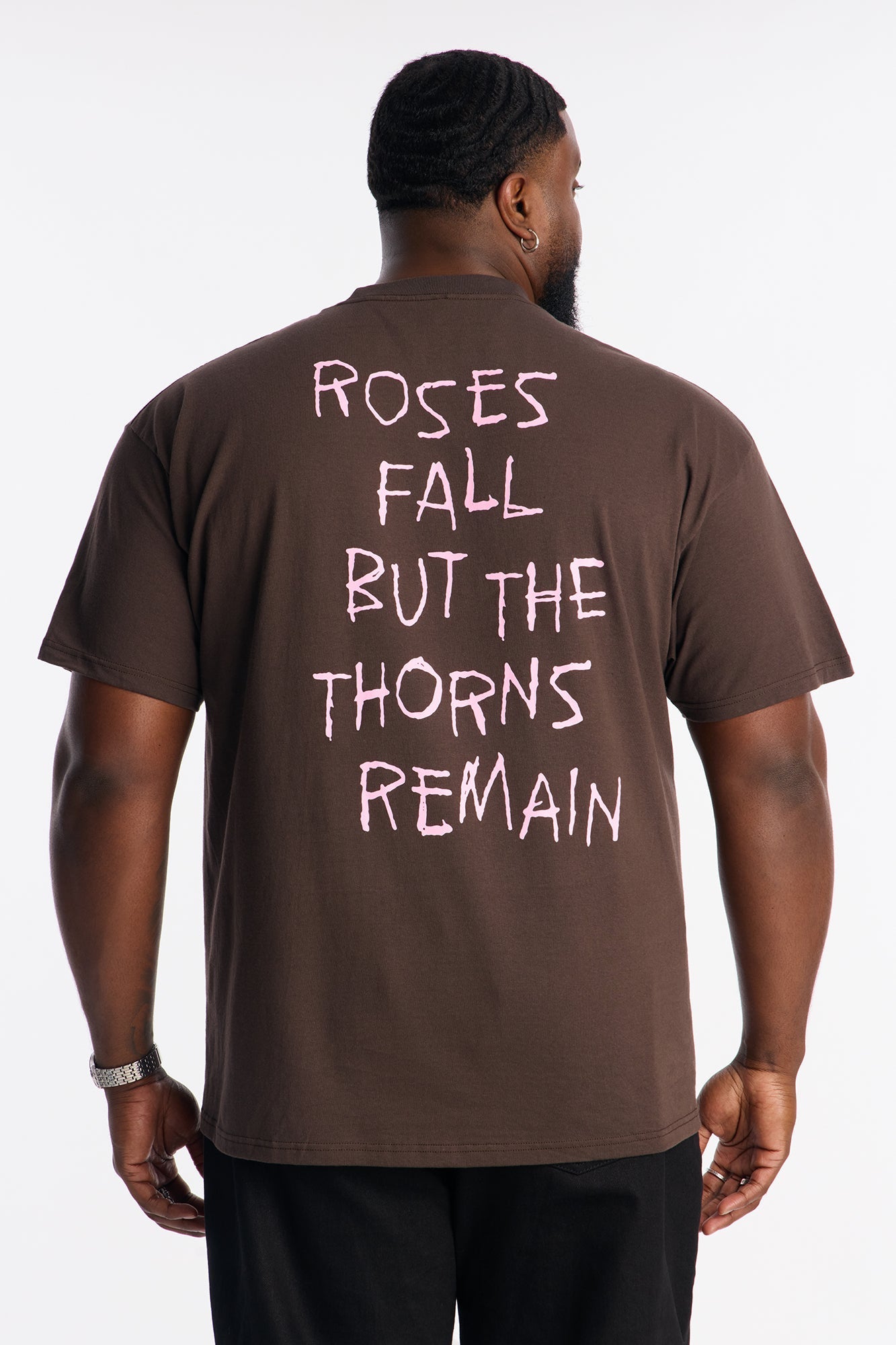 No Love And Thorns Remain Short Sleeve Tee - Chocolate