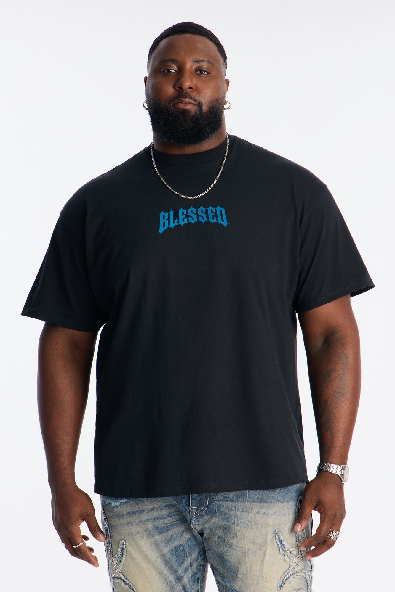 Blessed To Those For Faith In The Word Short Sleeve Tee - Black