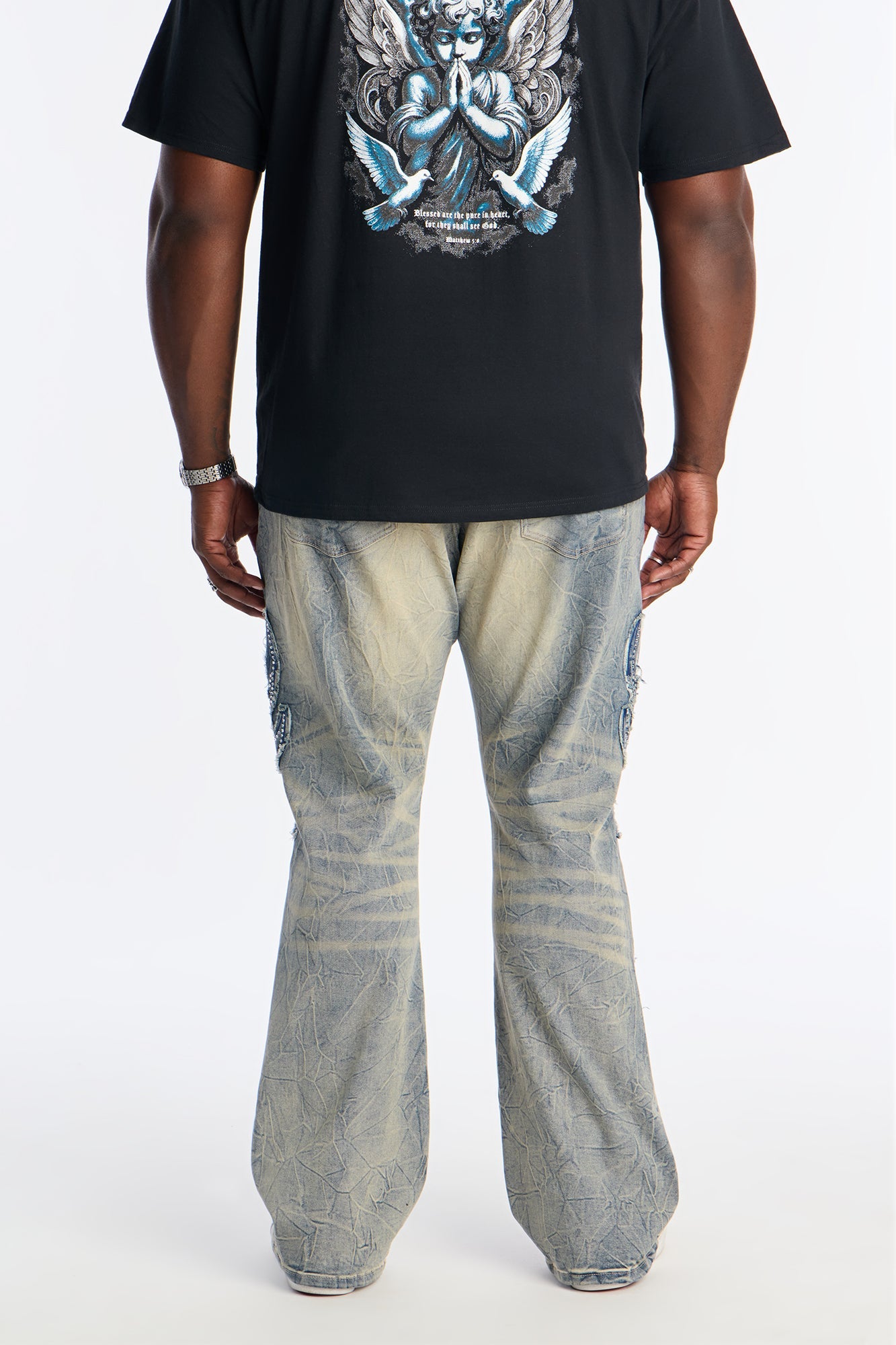 Stacked Skinny Flare Stardust Inferno Jean - Vintage Wash