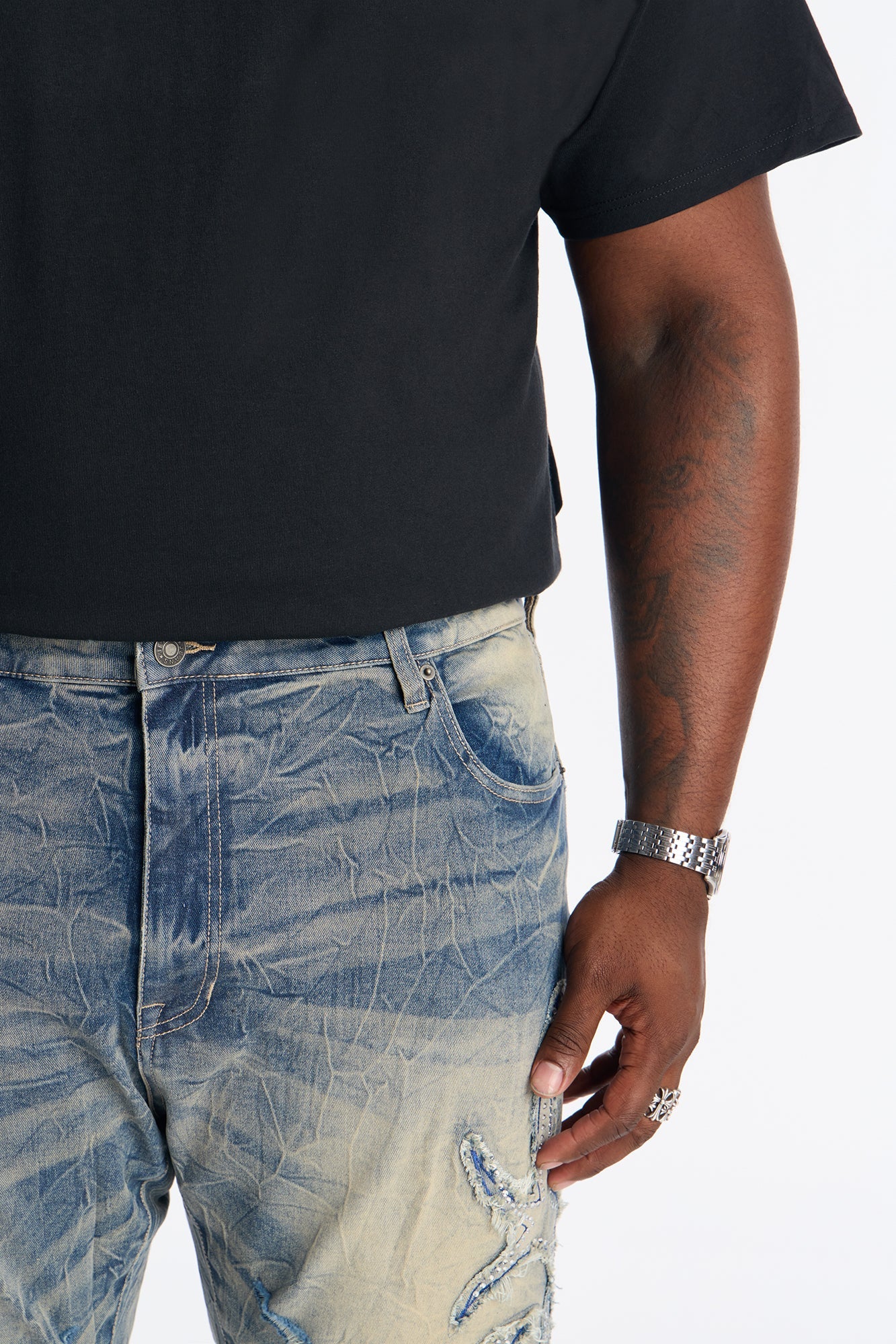 Stacked Skinny Flare Stardust Inferno Jean - Vintage Wash