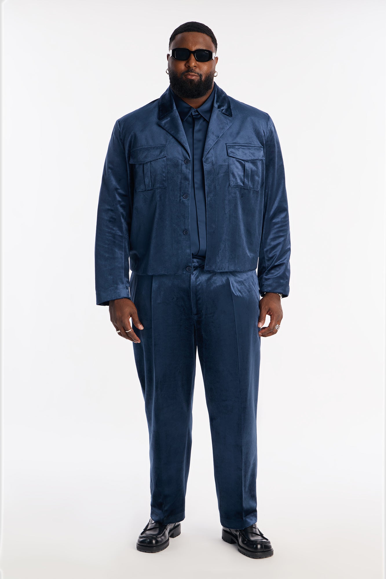 Cropped Nimbus Celestine Jacket - Navy