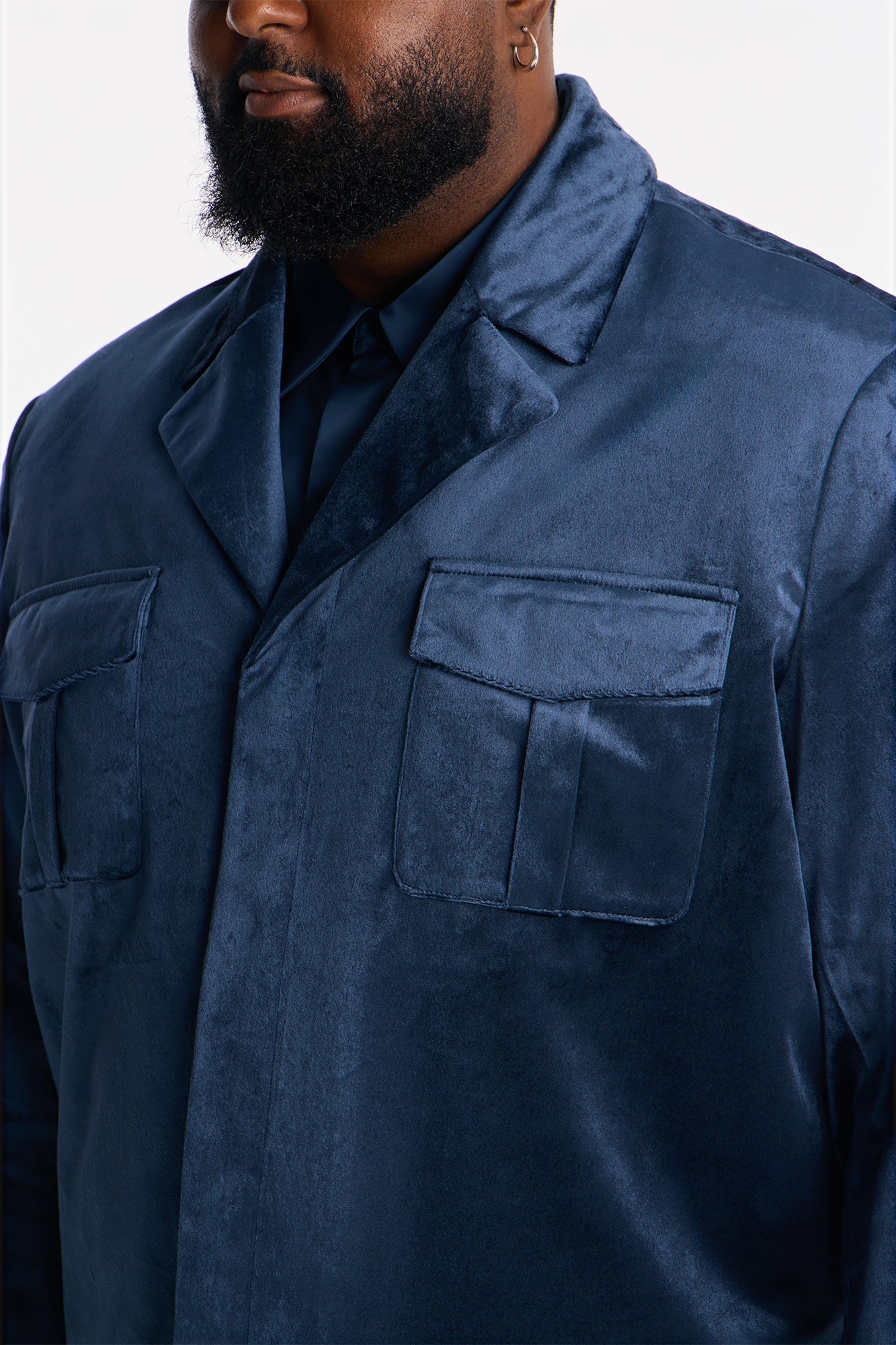 Cropped Nimbus Celestine Jacket - Navy