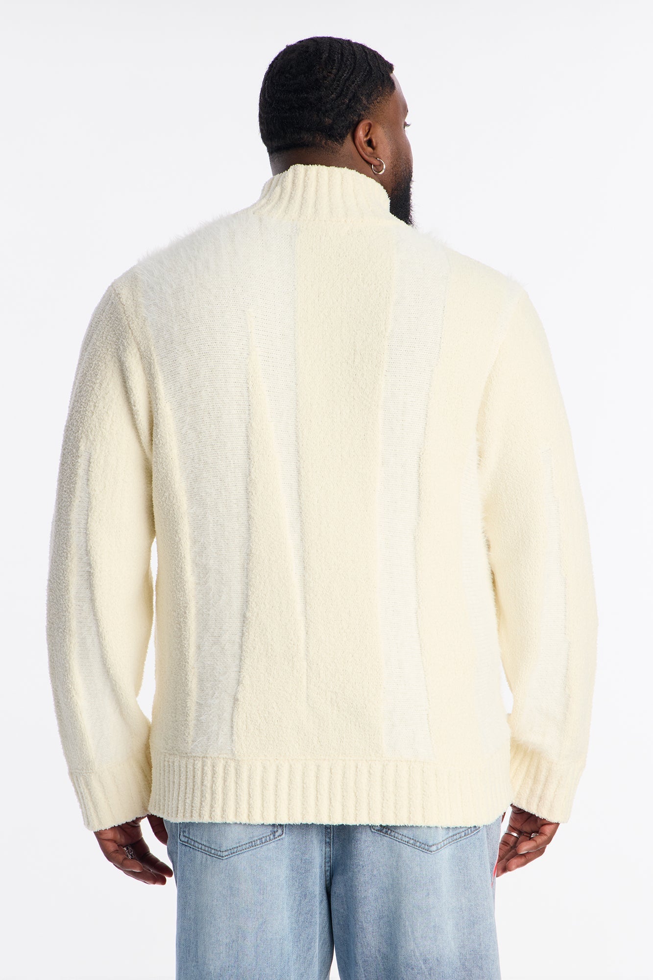 Relaxed Fordham Heights Textured Media Sweater - Off White