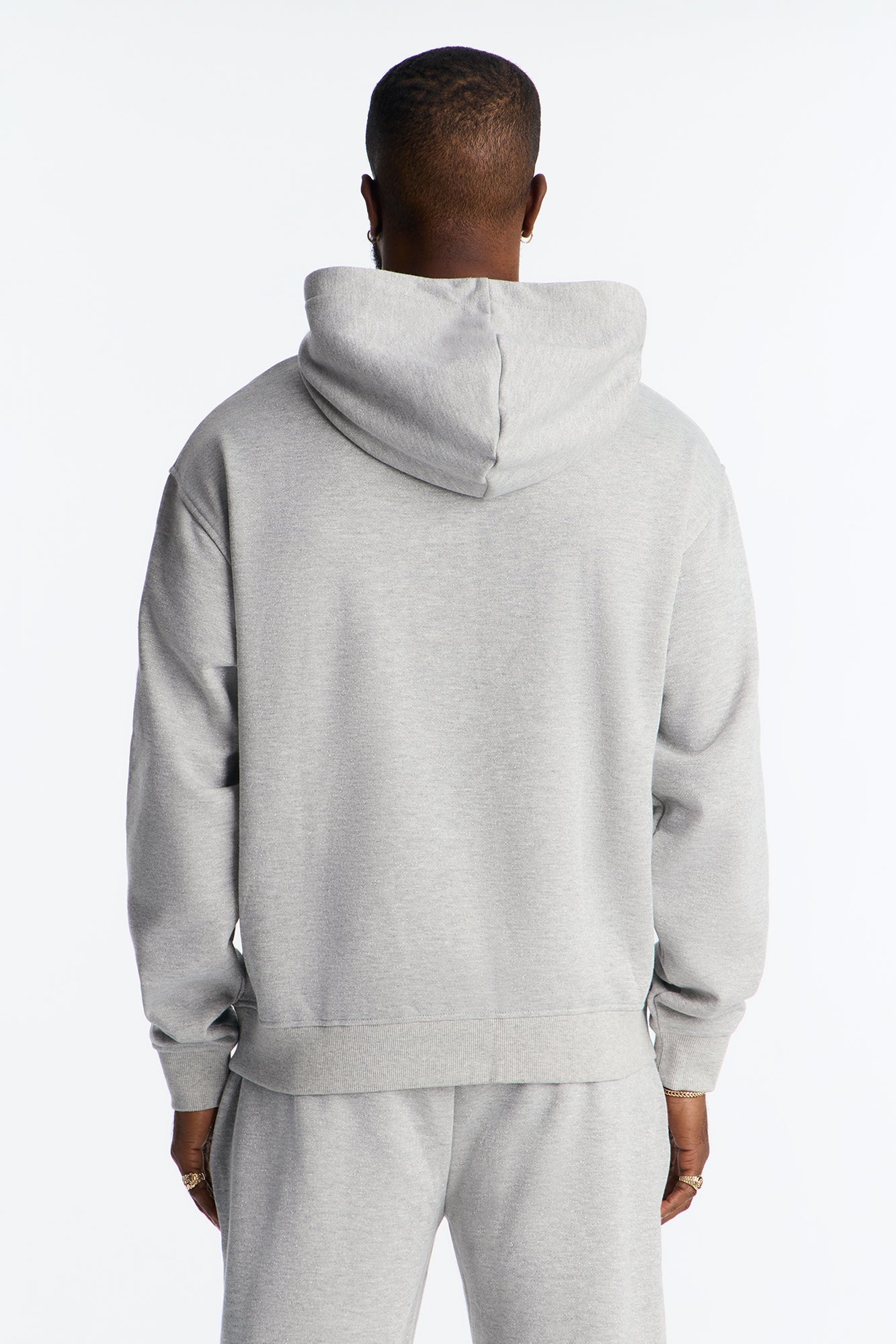 Chase Luck Embroidered Hoodie - Heather Grey