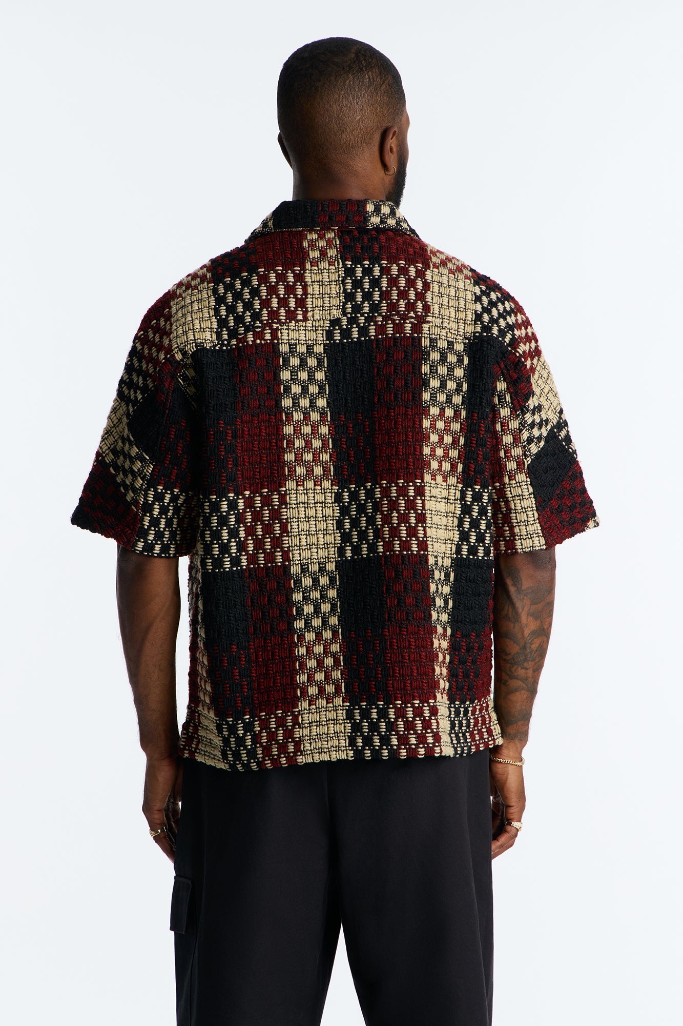 Beverly Tweed Zip Up Shirt - Brown