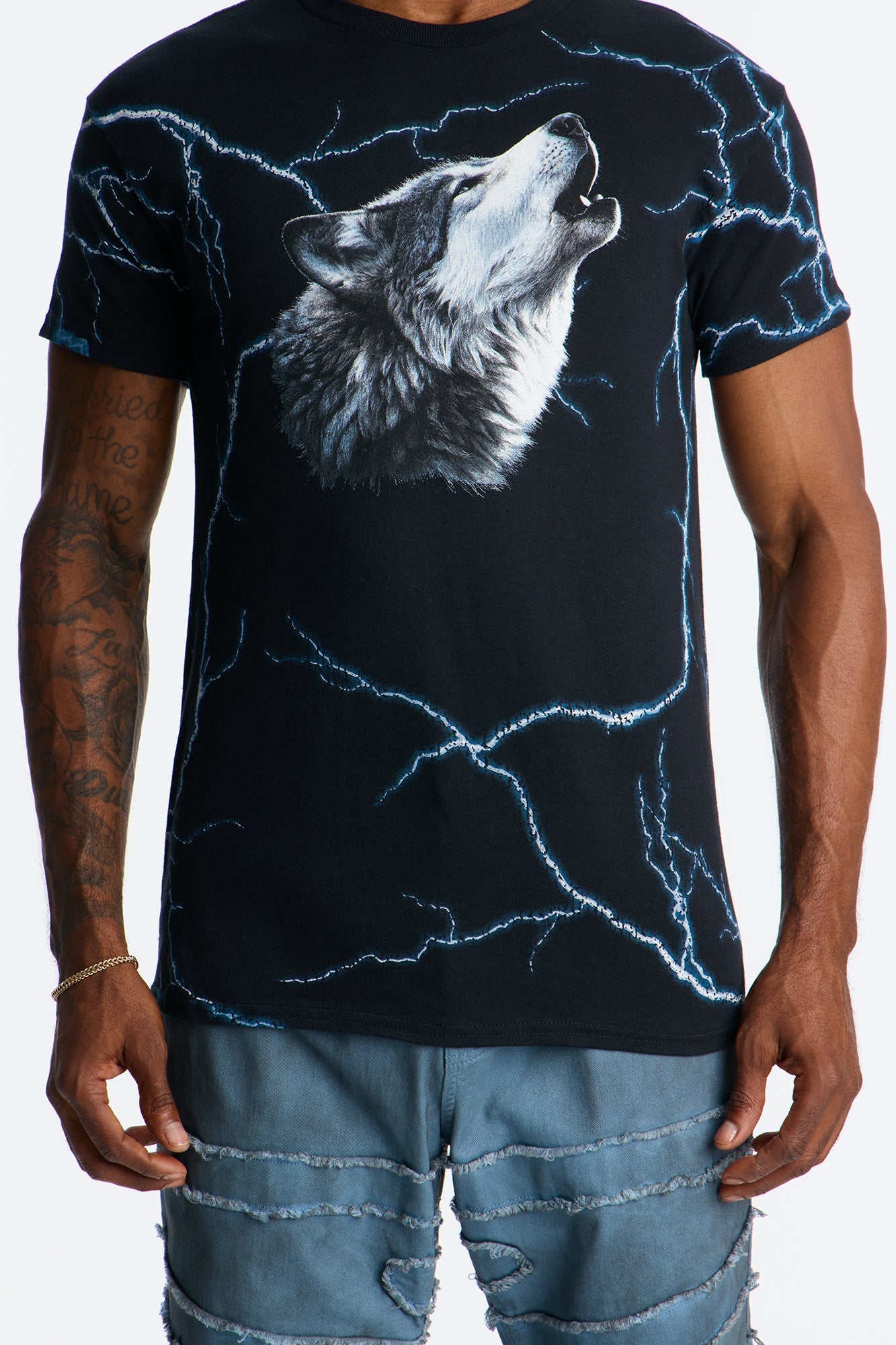 Howling Thunder Short Sleeve Tee - Black