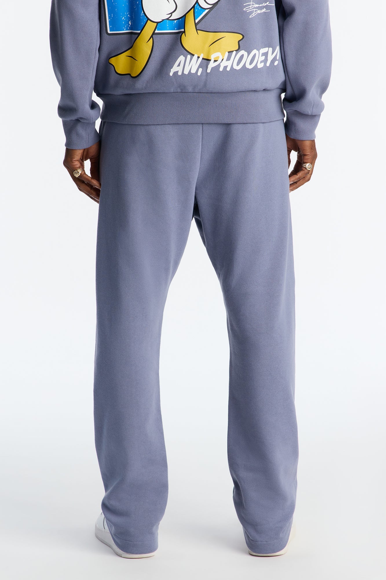 Disney Aw Phooey Donald Embroidery Sweatpants - Slate Blue