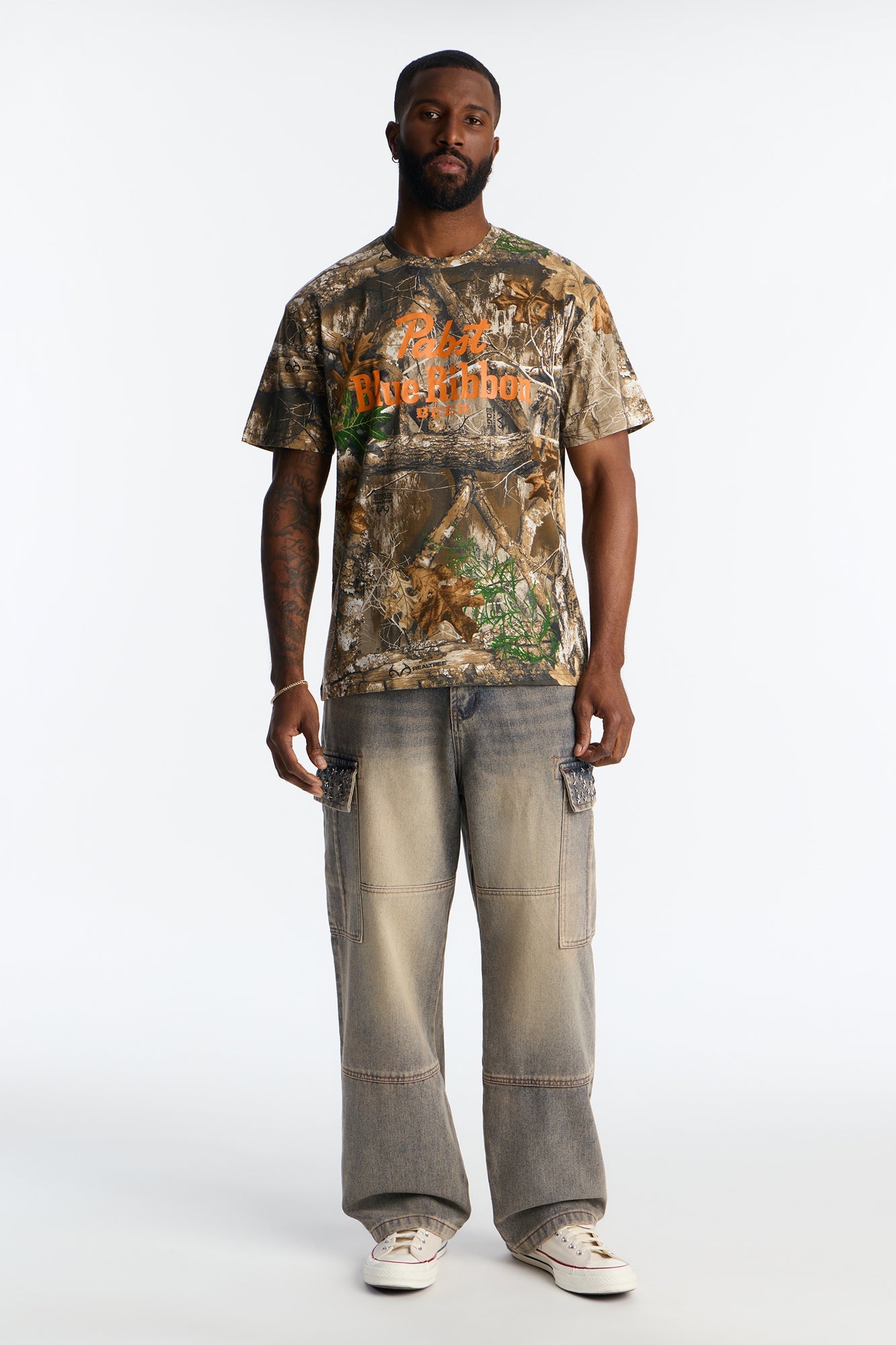 Pabst Blue Ribbon Original Short Sleeve Tee - Camouflage