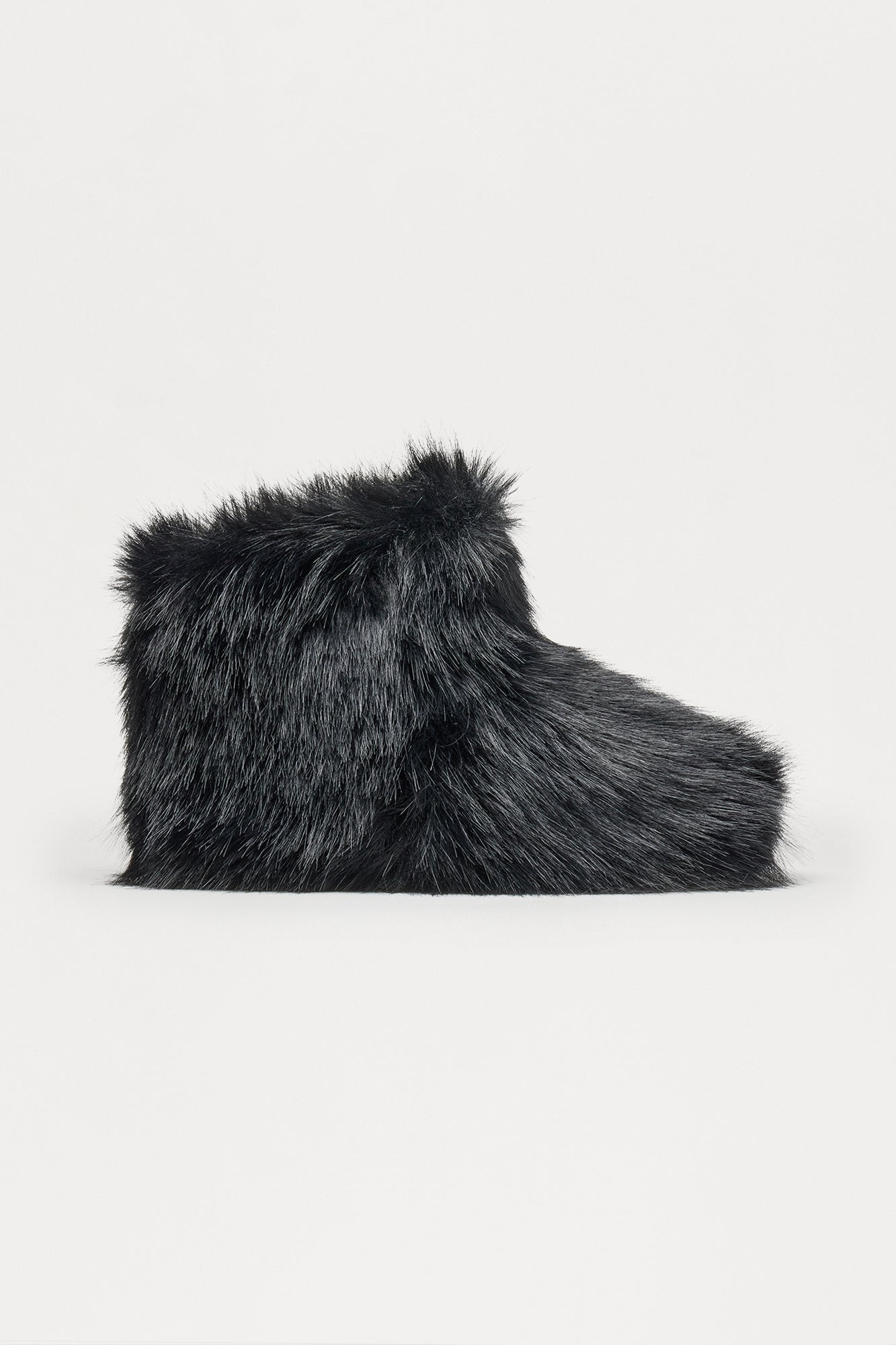 Northern Faux Fur Booties - Black