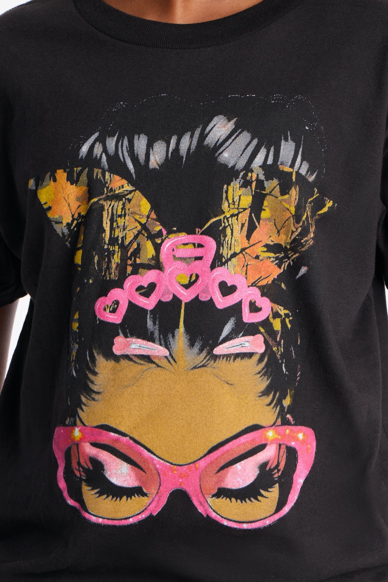 Mini In Her Camo Short Sleeve Graphic T-Shirt - Black