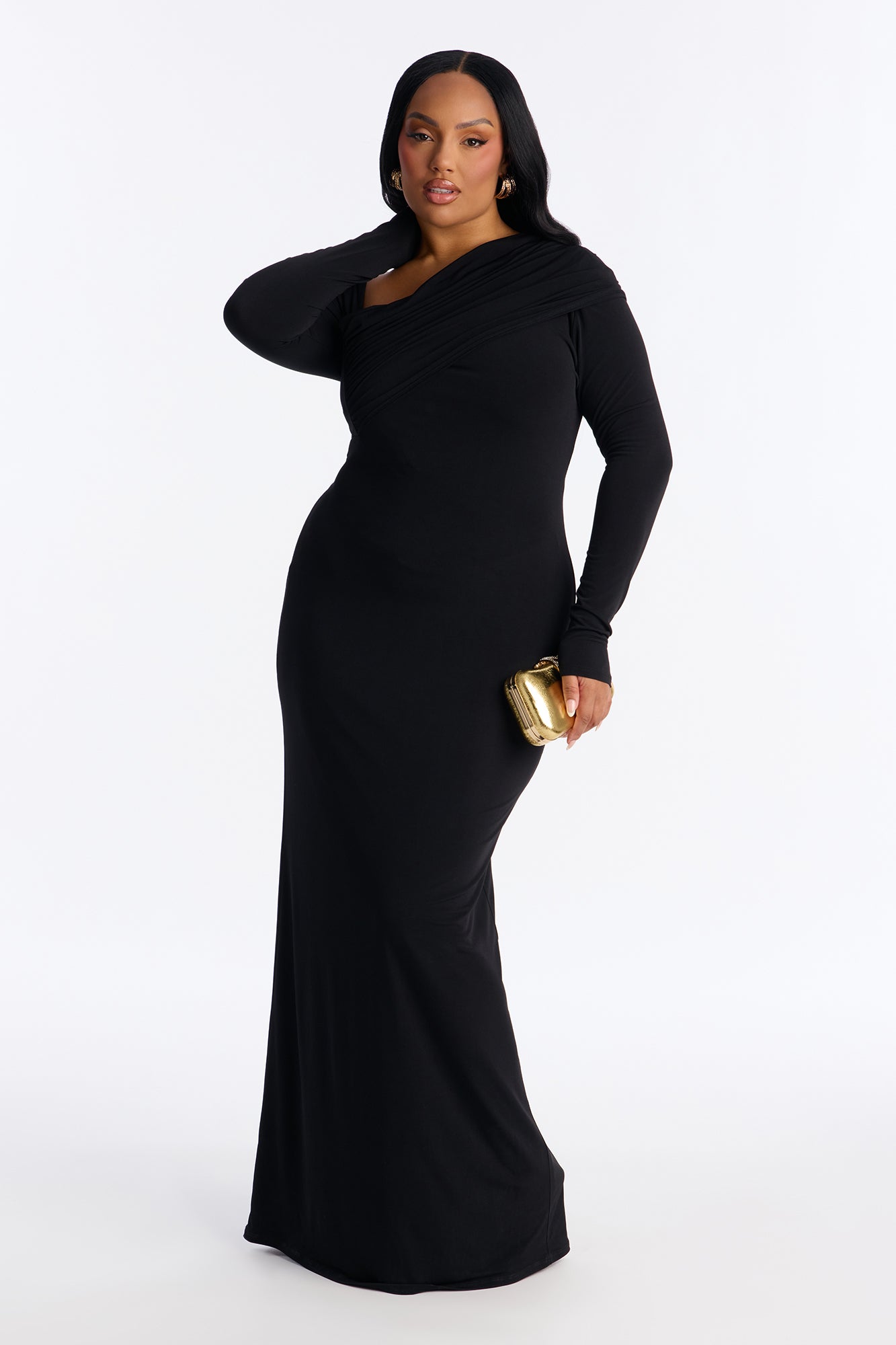 Bare Edge Maxi Dress - Black