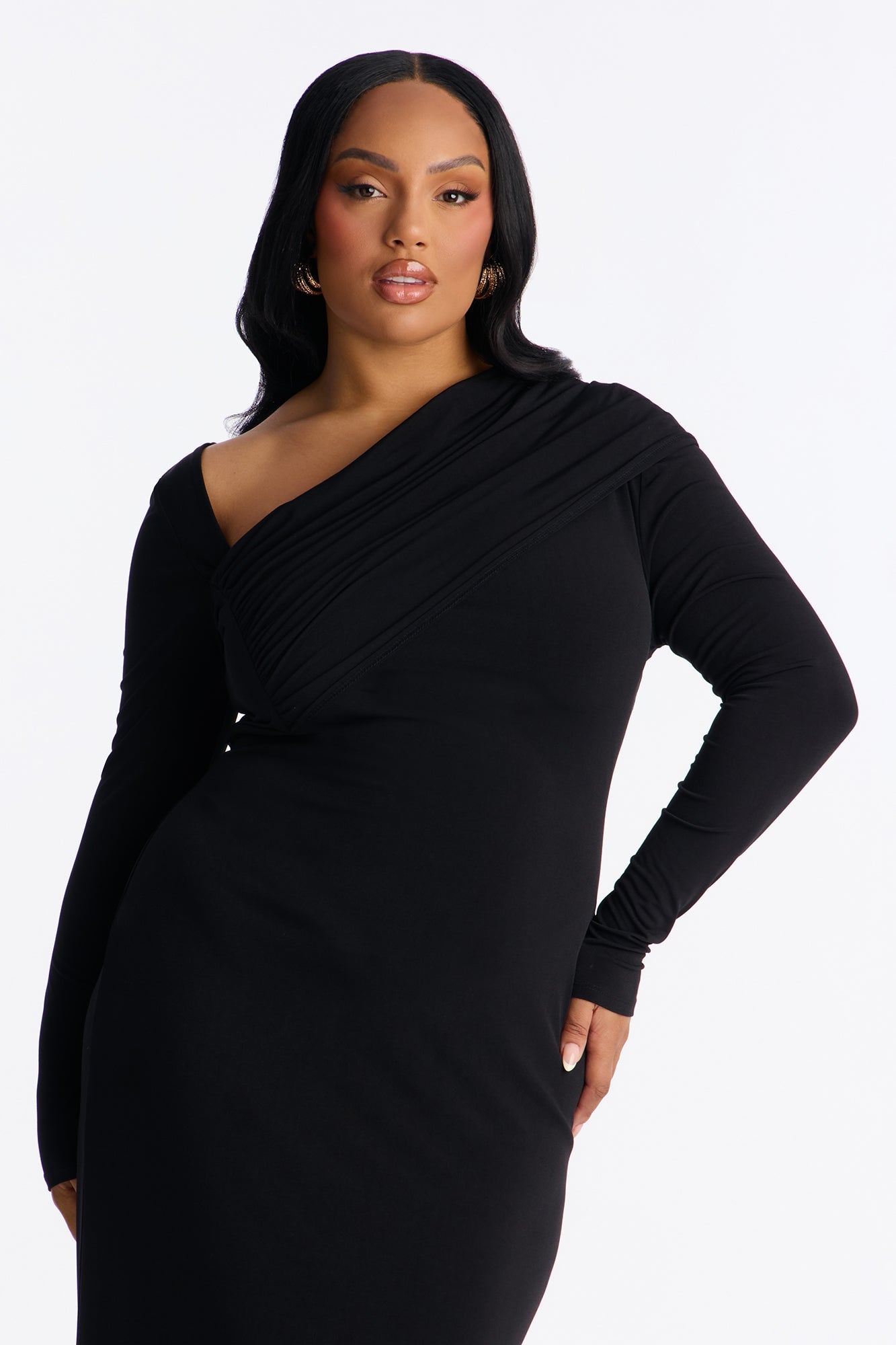 Bare Edge Maxi Dress - Black