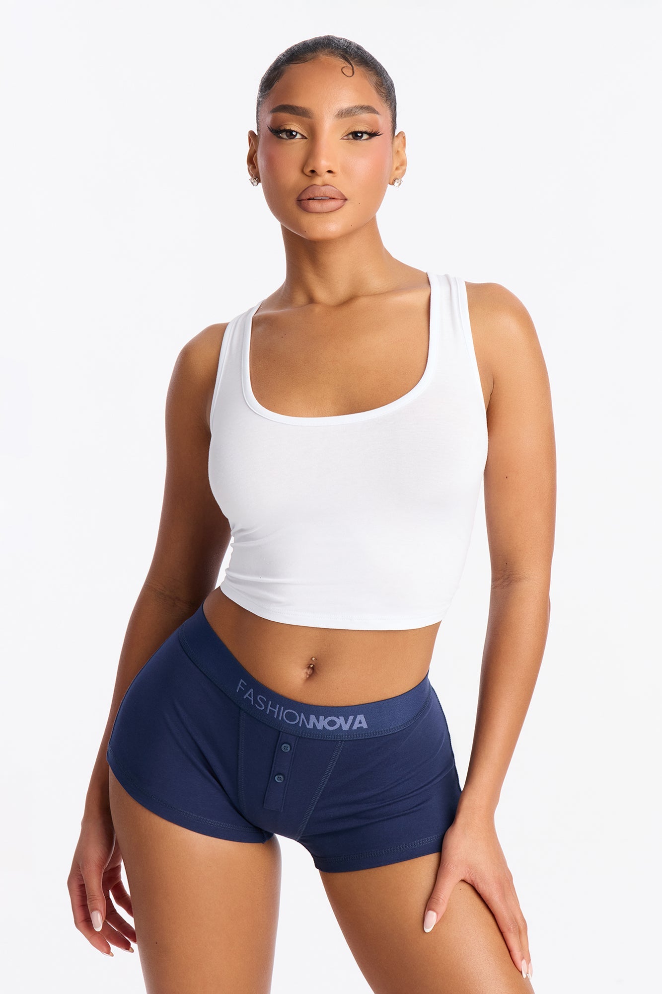 FN Mood Cotton Boyshort - Navy
