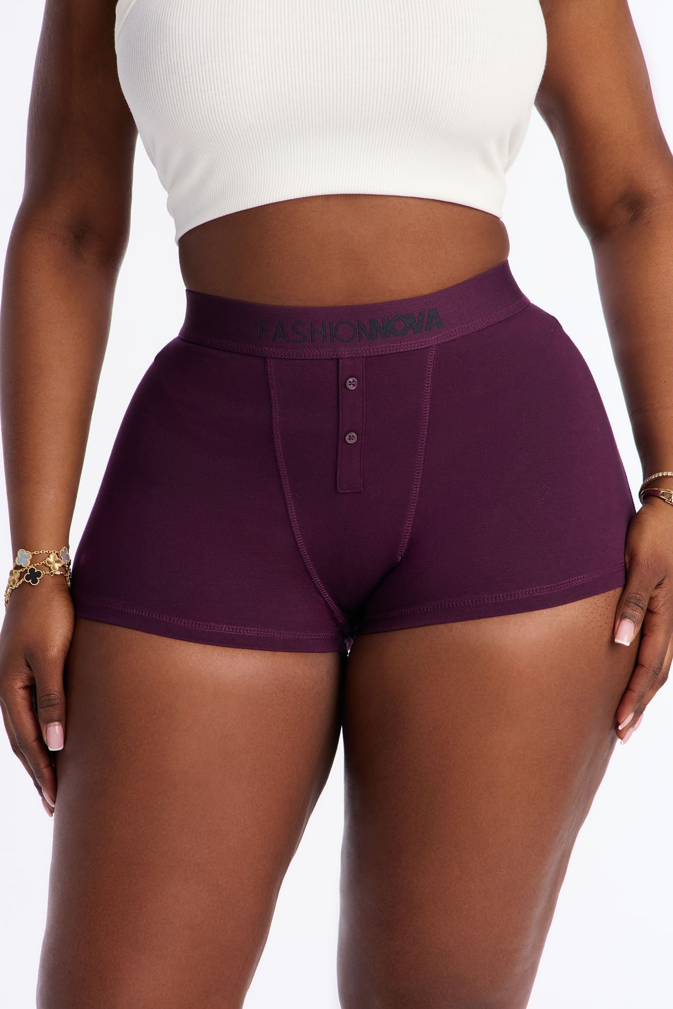 FN Mood Cotton Boyshort - Plum