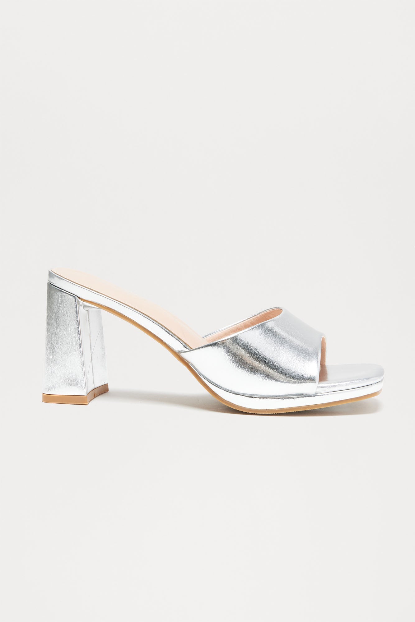 Intensity Metallic Heels - Silver