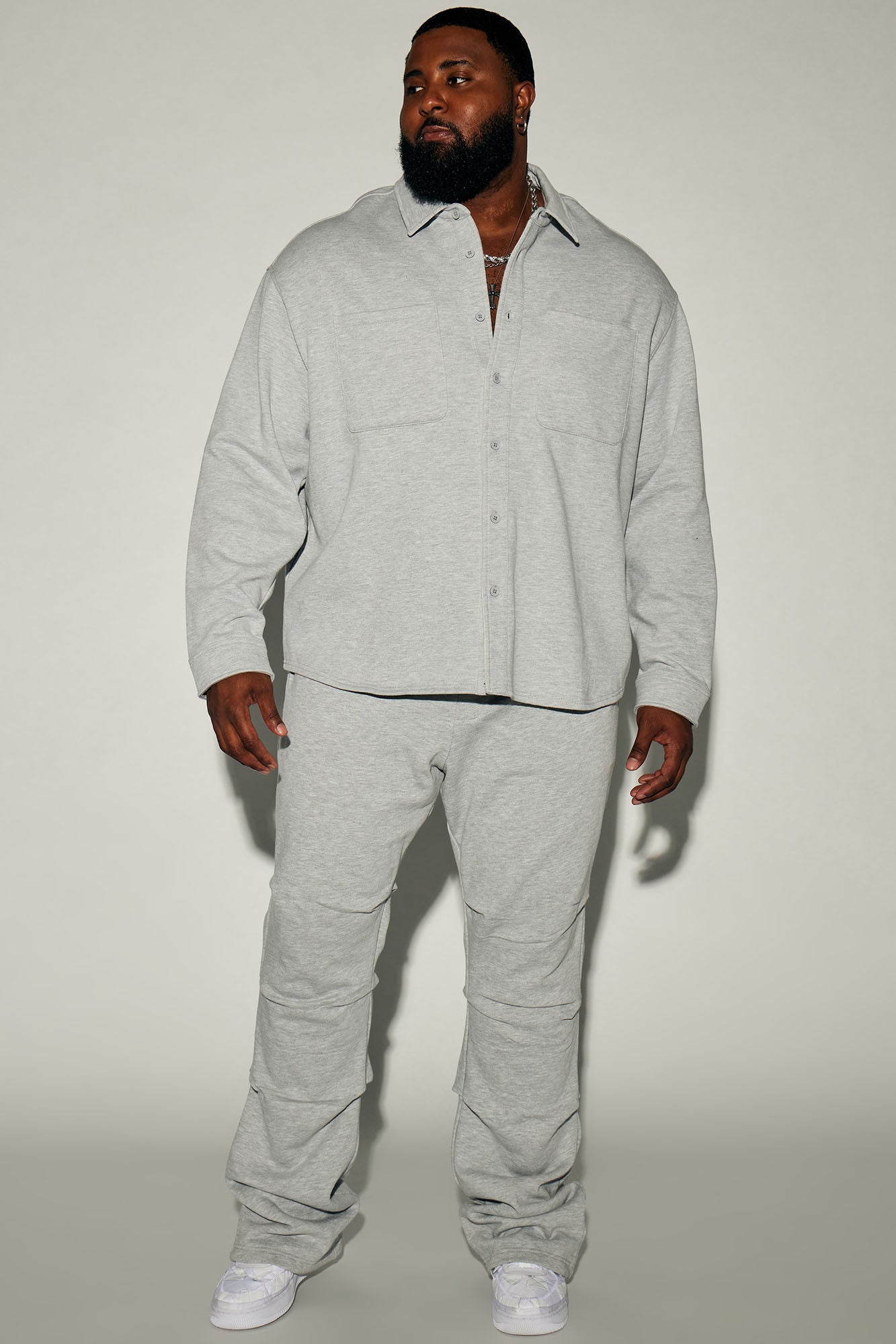 Hudson Skinny Flare Sweatpant - Heather Grey