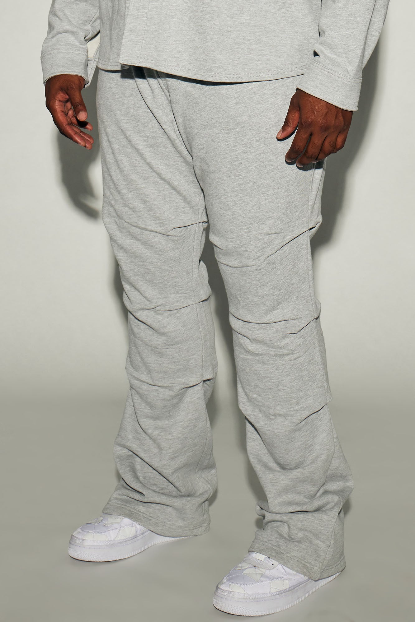 Hudson Skinny Flare Sweatpant - Heather Grey