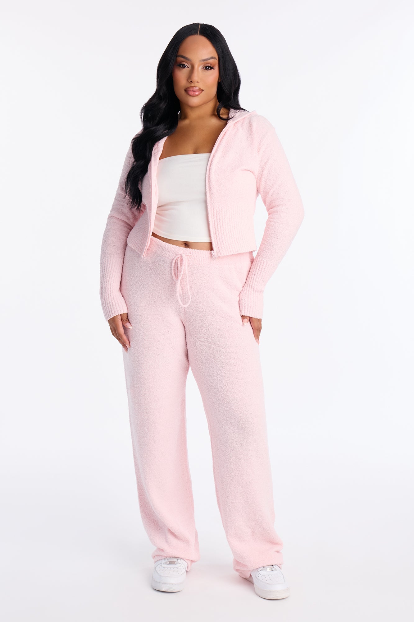 Jenna Cozy Pant Set - Pink