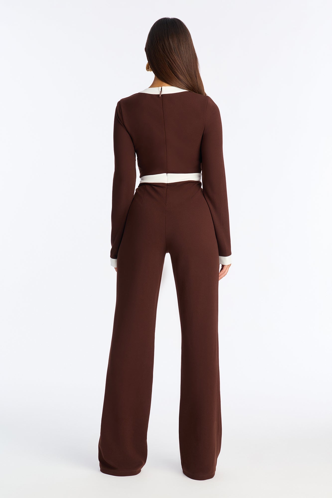 Executive Decisions Jumpsuit - Chocolate