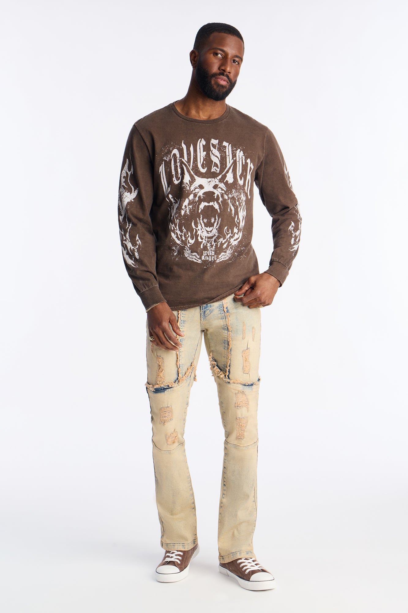 Lonestar Long Sleeve Tee - Chocolate