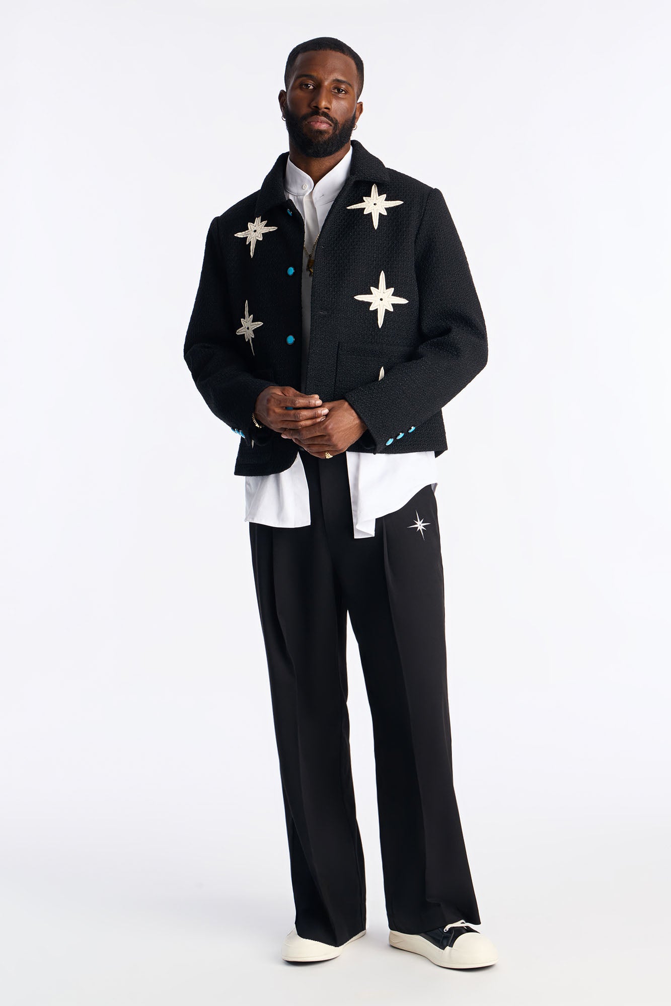 Straight Star Marker Trouser - Black