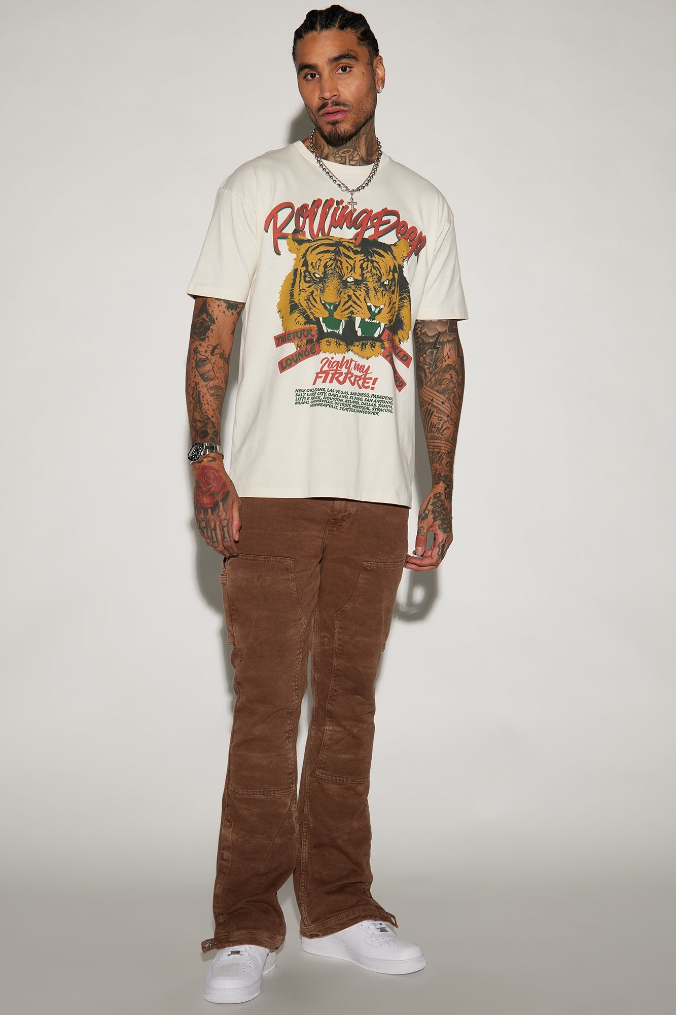 Rolling Short Sleeve Tee - Off White