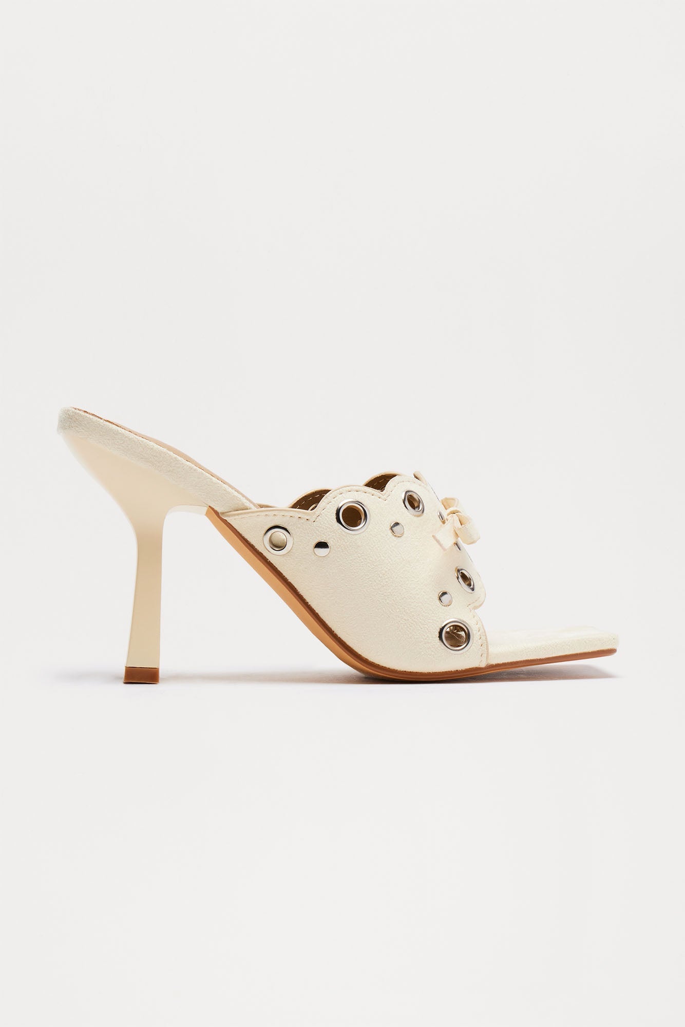 Karma Grommet Mules - Beige
