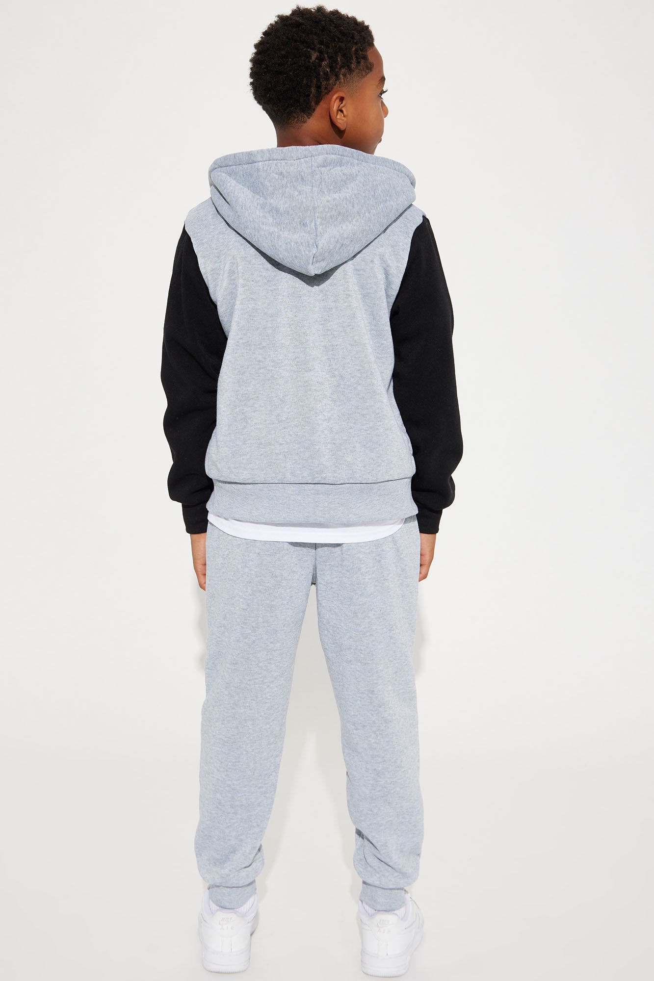 Mini Ridah Matching Pant Set - Heather Grey