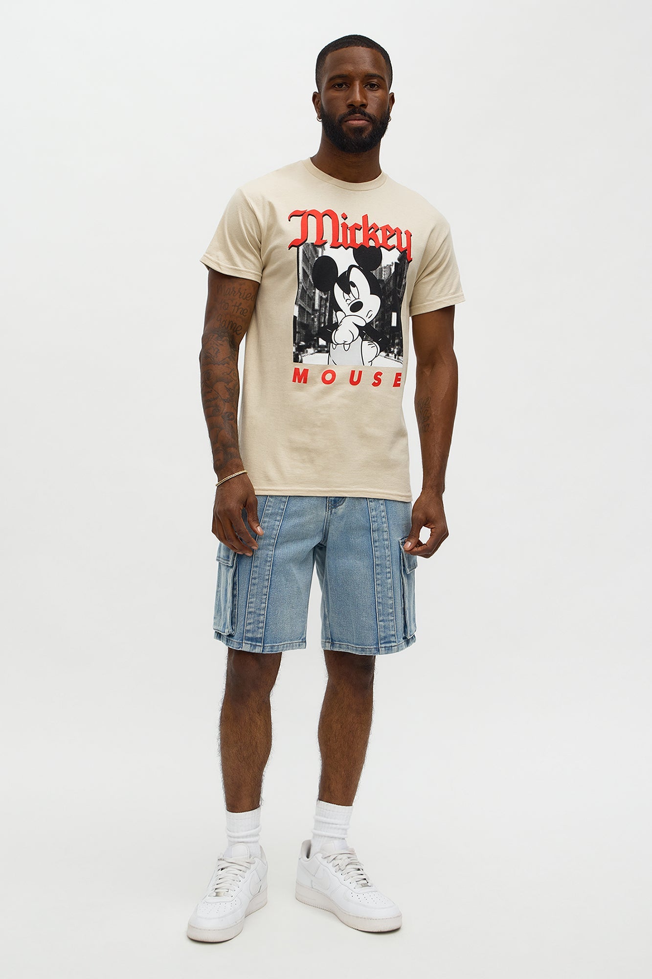 Disney Mickey Mouse Gosh Short Sleeve Tee - Sand
