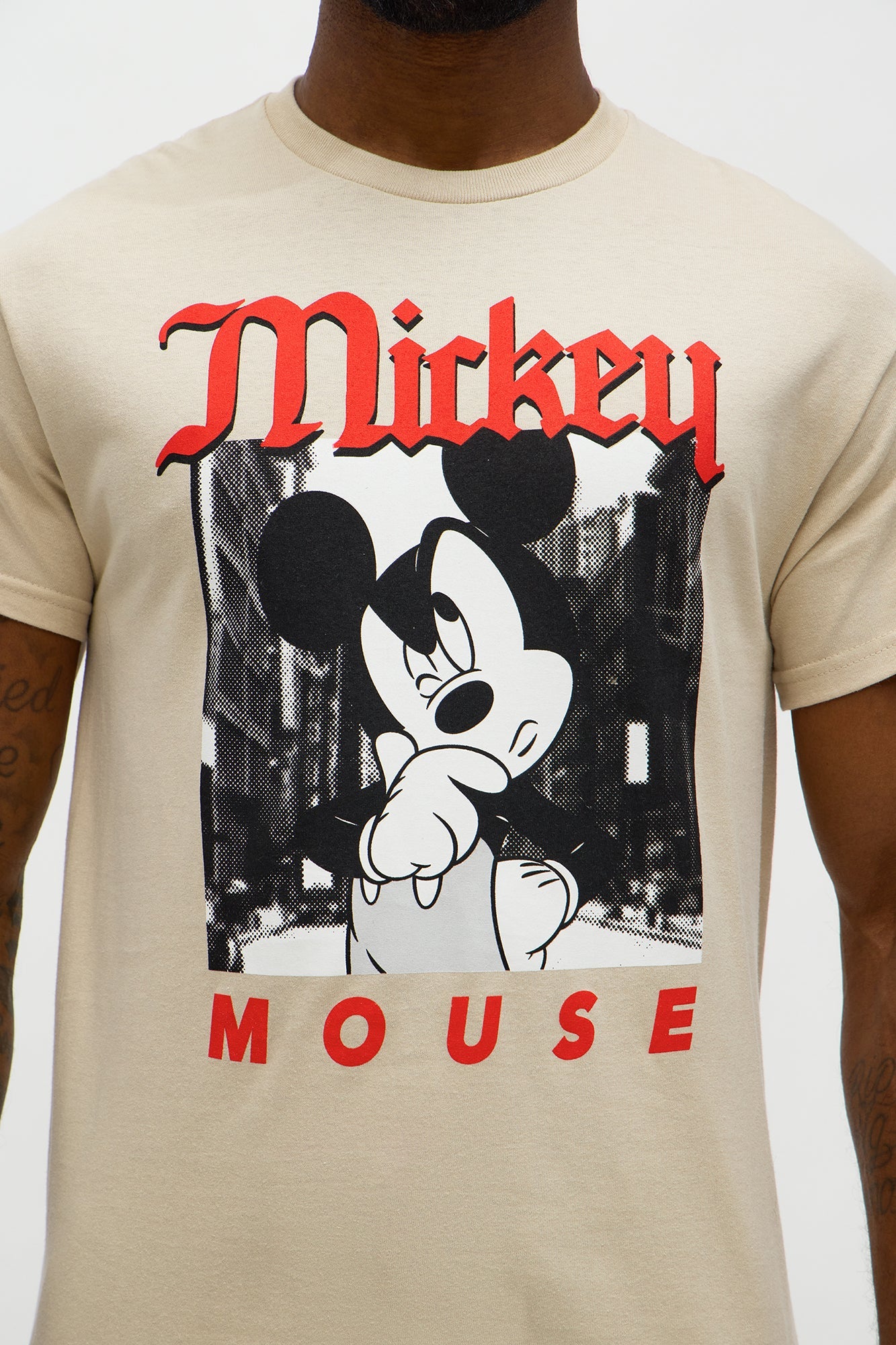 Disney Mickey Mouse Gosh Short Sleeve Tee - Sand