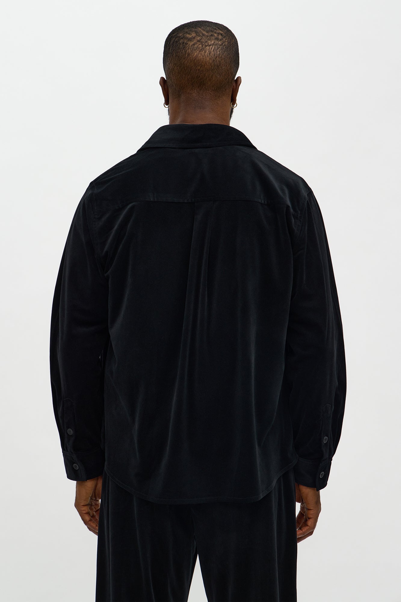 Relaxed Lincoln Park Textured Button Up Shirt - Black