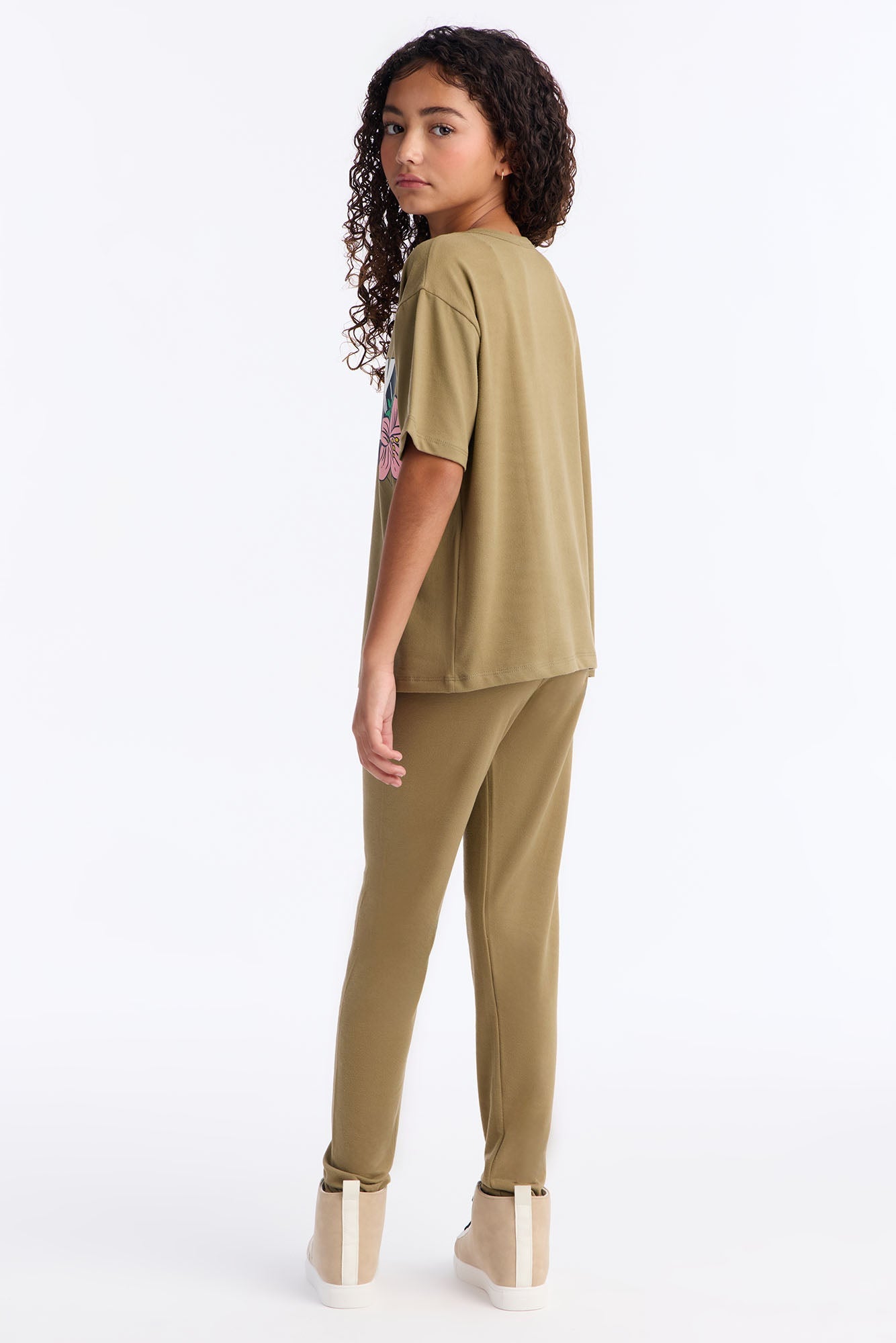 Mini Slay All Day Legging Set - Olive