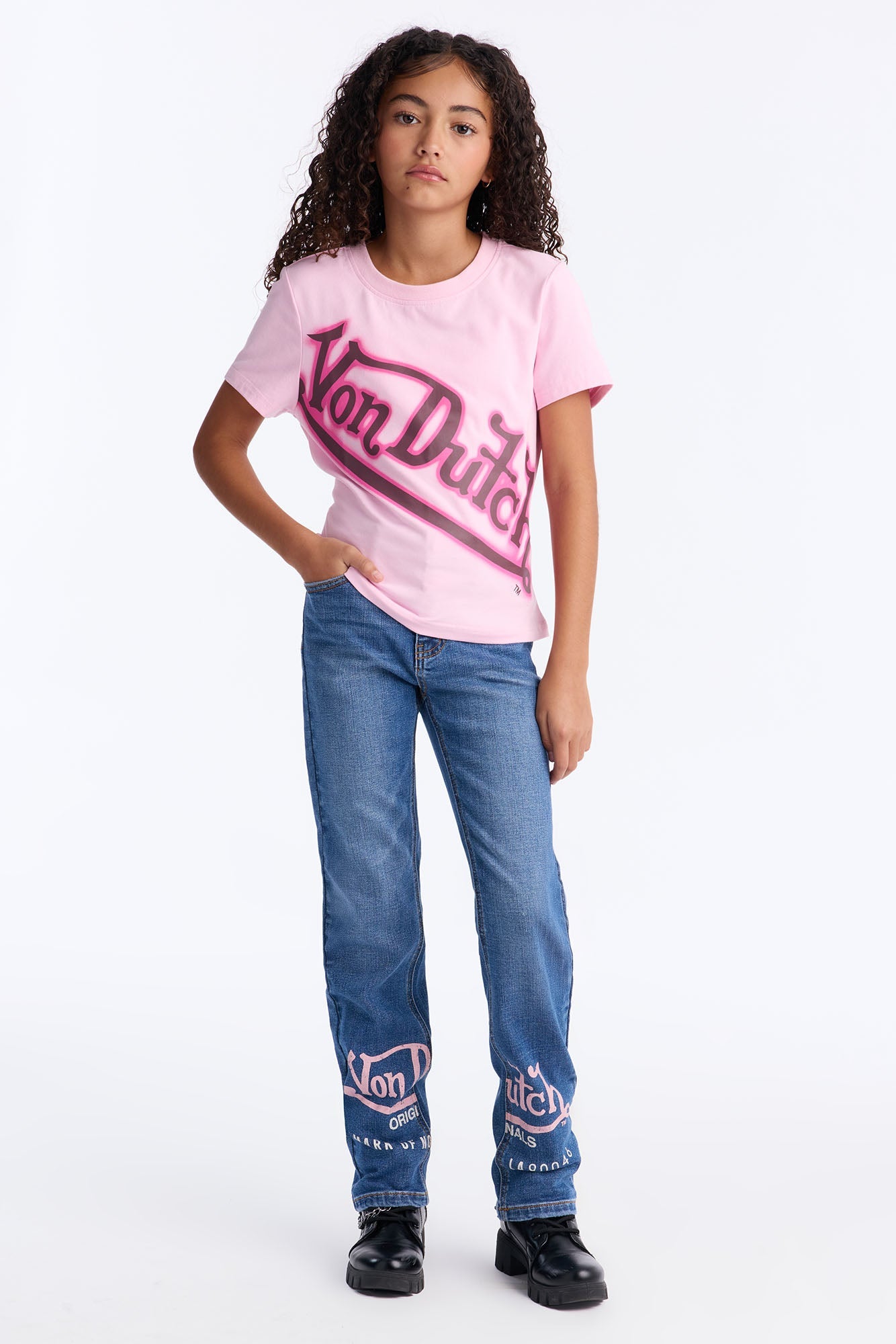 Mini Von Dutch Defy The Ordinary Bootcut Jean - Medium Wash