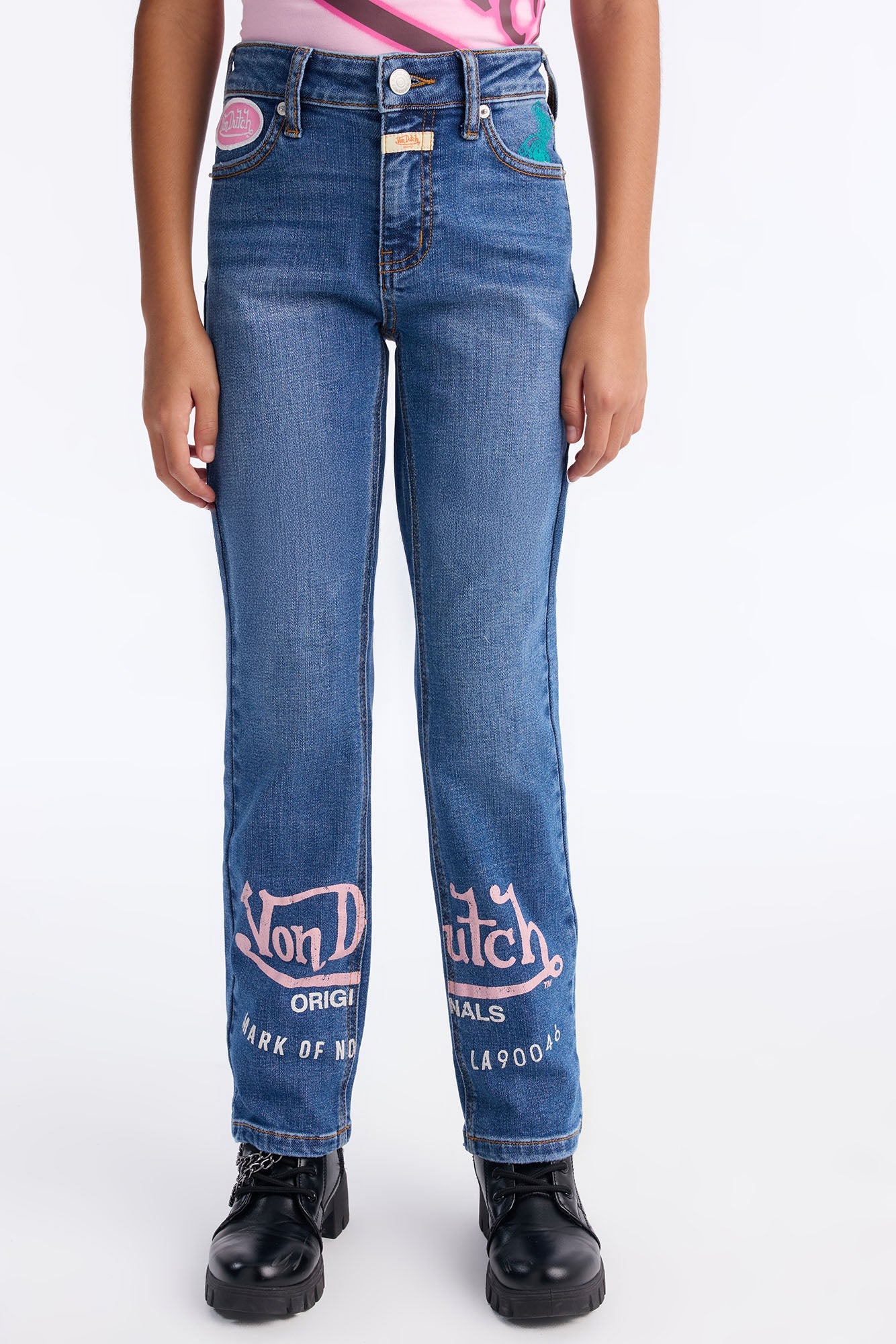 Mini Von Dutch Defy The Ordinary Bootcut Jean - Medium Wash